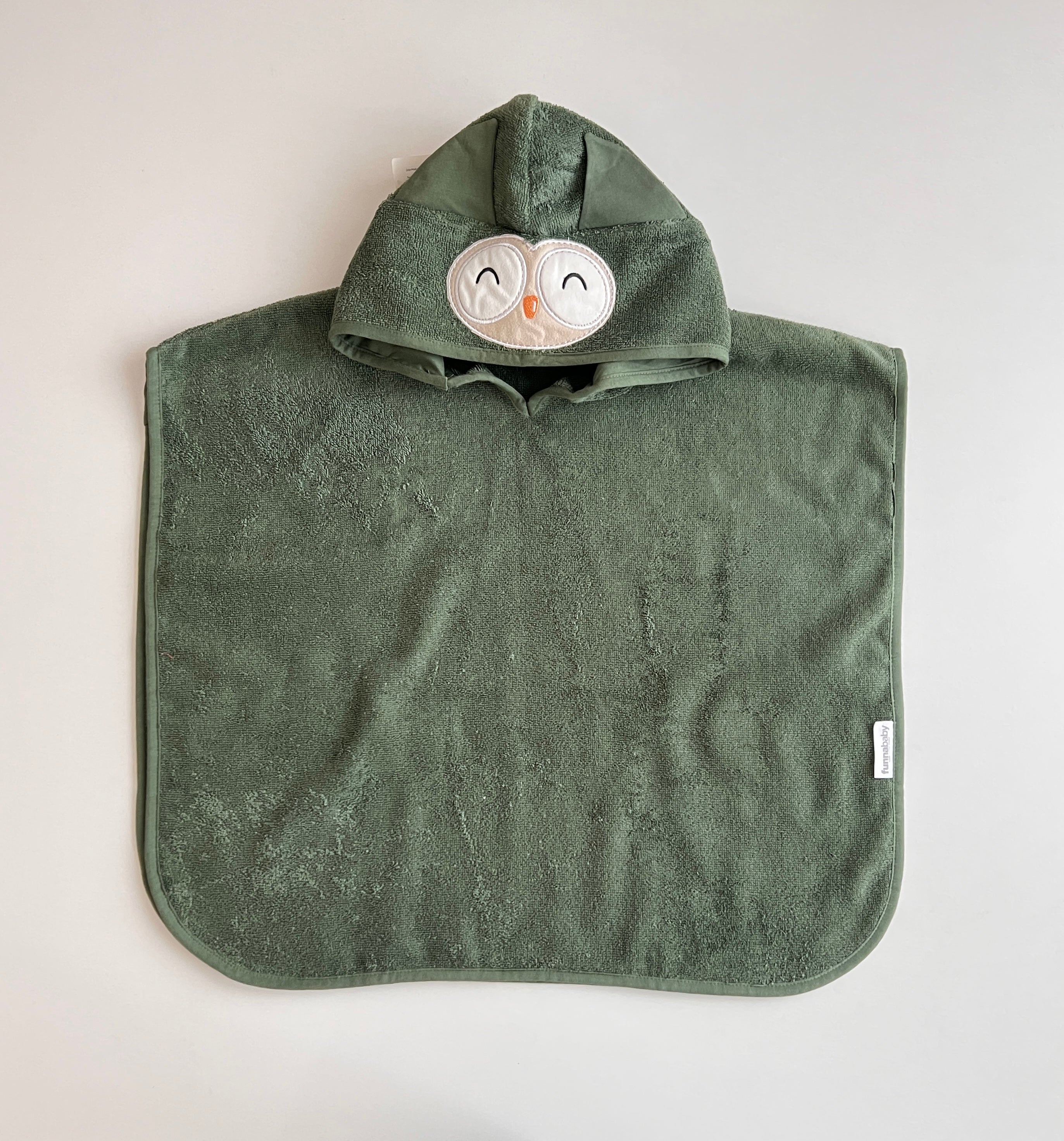 Poncho Jeshil "Bath Time" – 100% Pambuk Absorbues