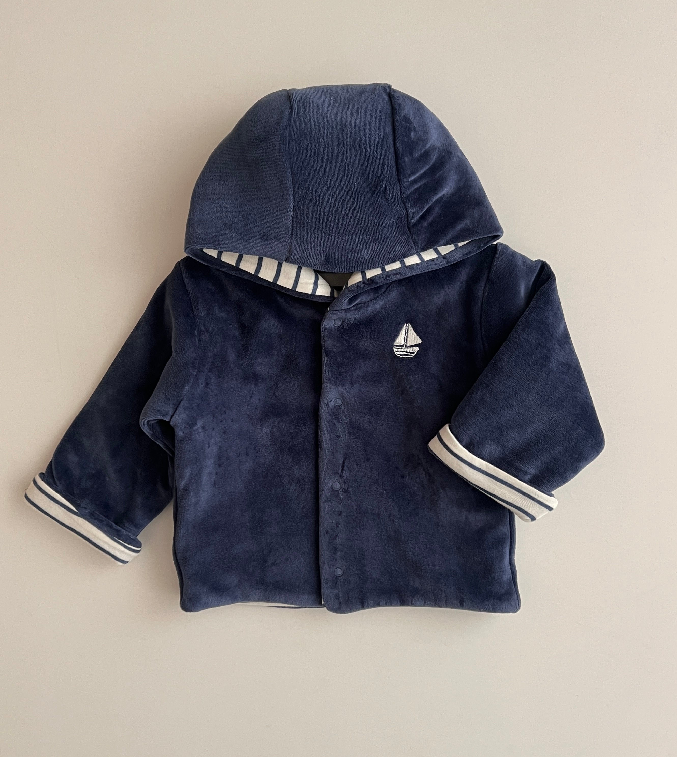 Set me 2 pjese Velvet Ngjyre Blu- Navy