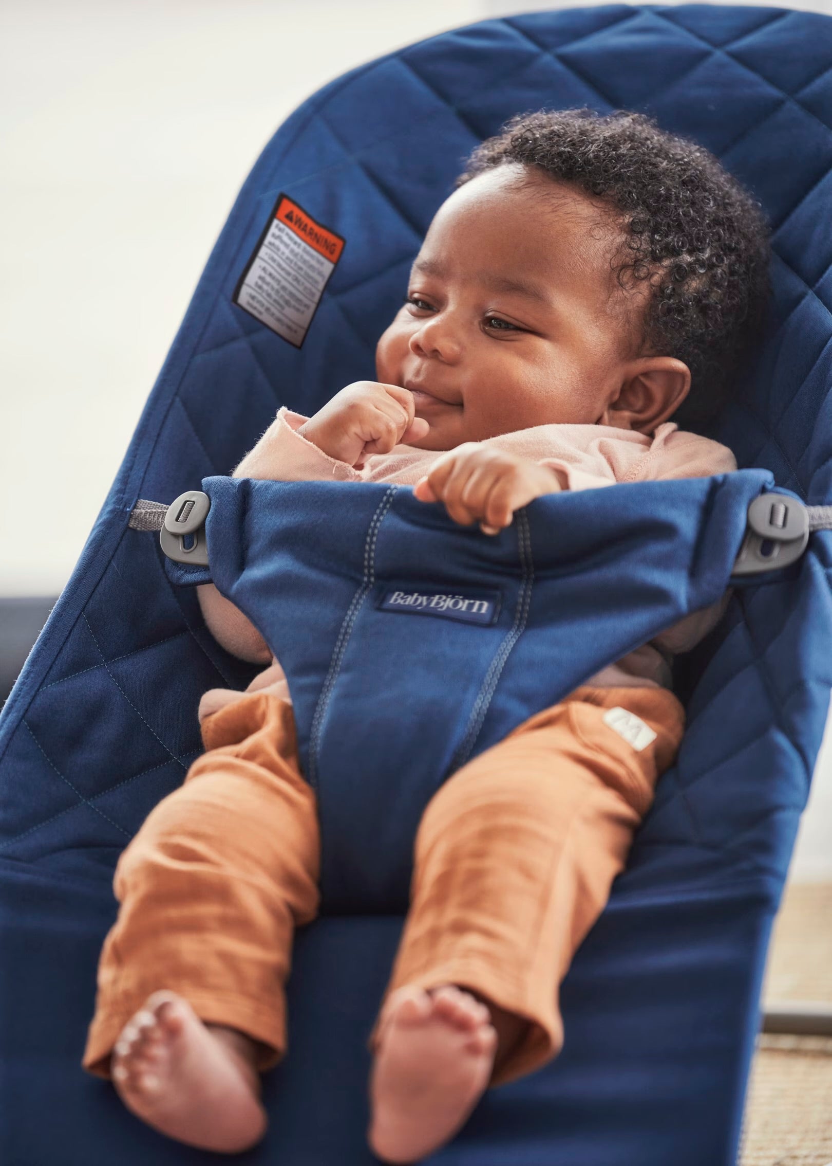 Baby Bjorn Bouncer Bliss, Woven, Classic quilt, Midnight blue