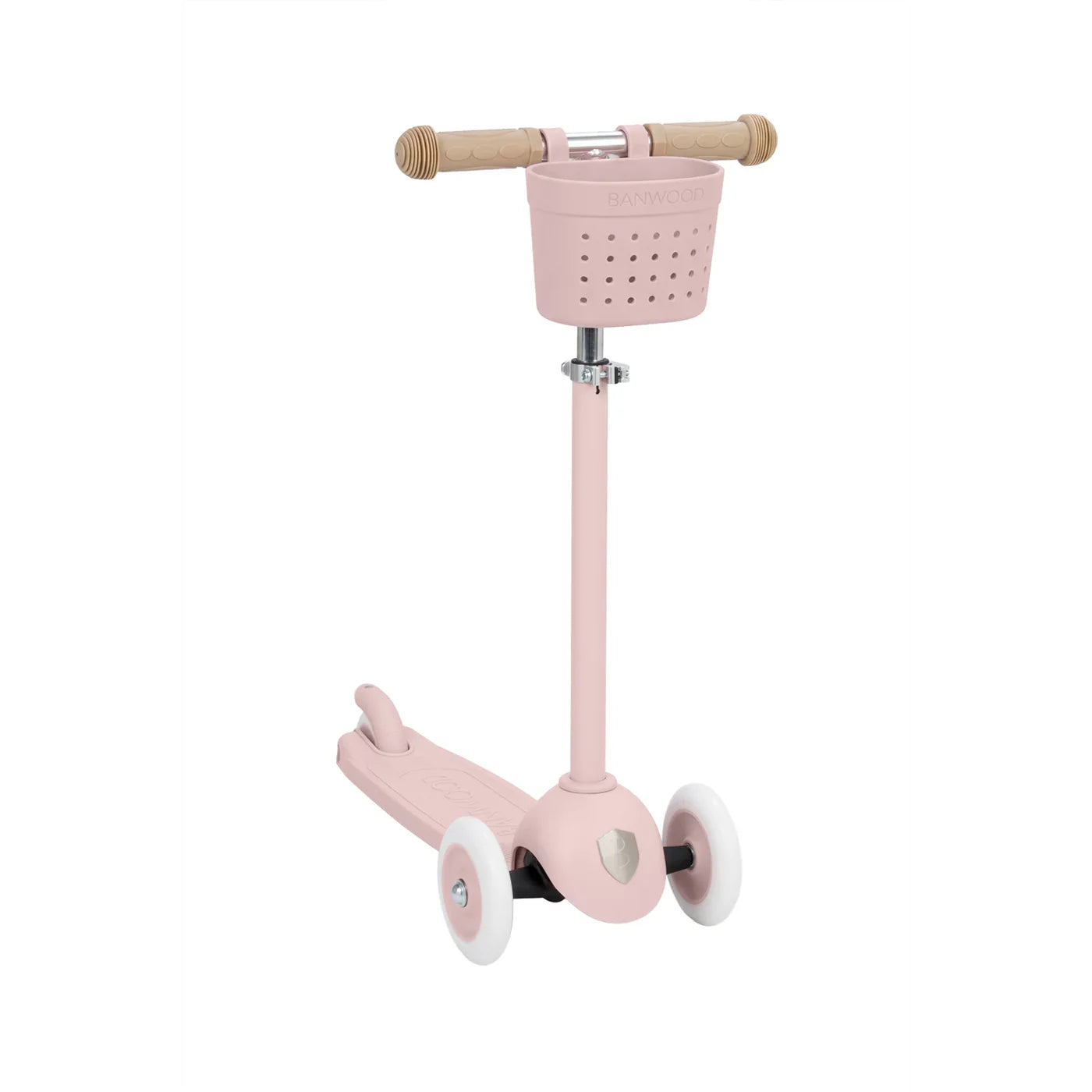 Banwood Eco Skuter Me Kosh Pin&Ride - Faded Pink