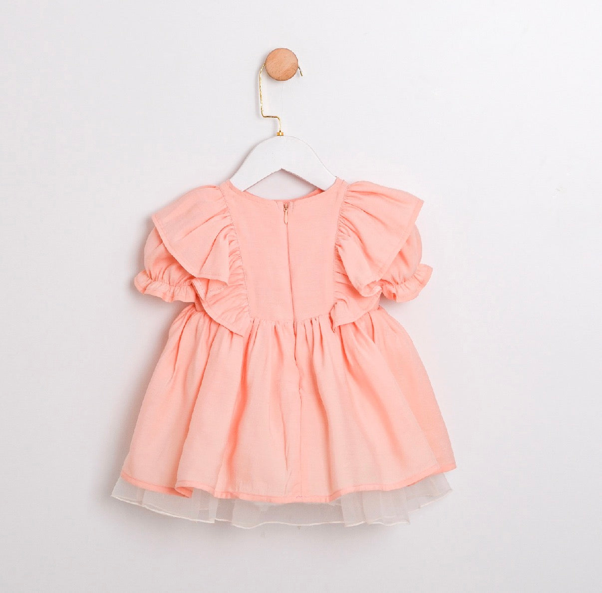 Fustan Me Lule Peach