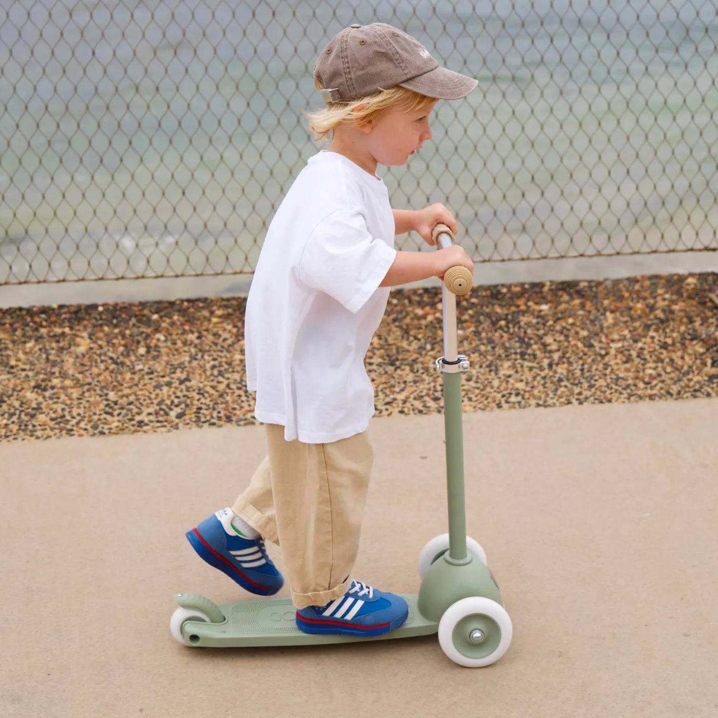 Banwood Eco Skuter Me Kosh Pin&Ride - Olive