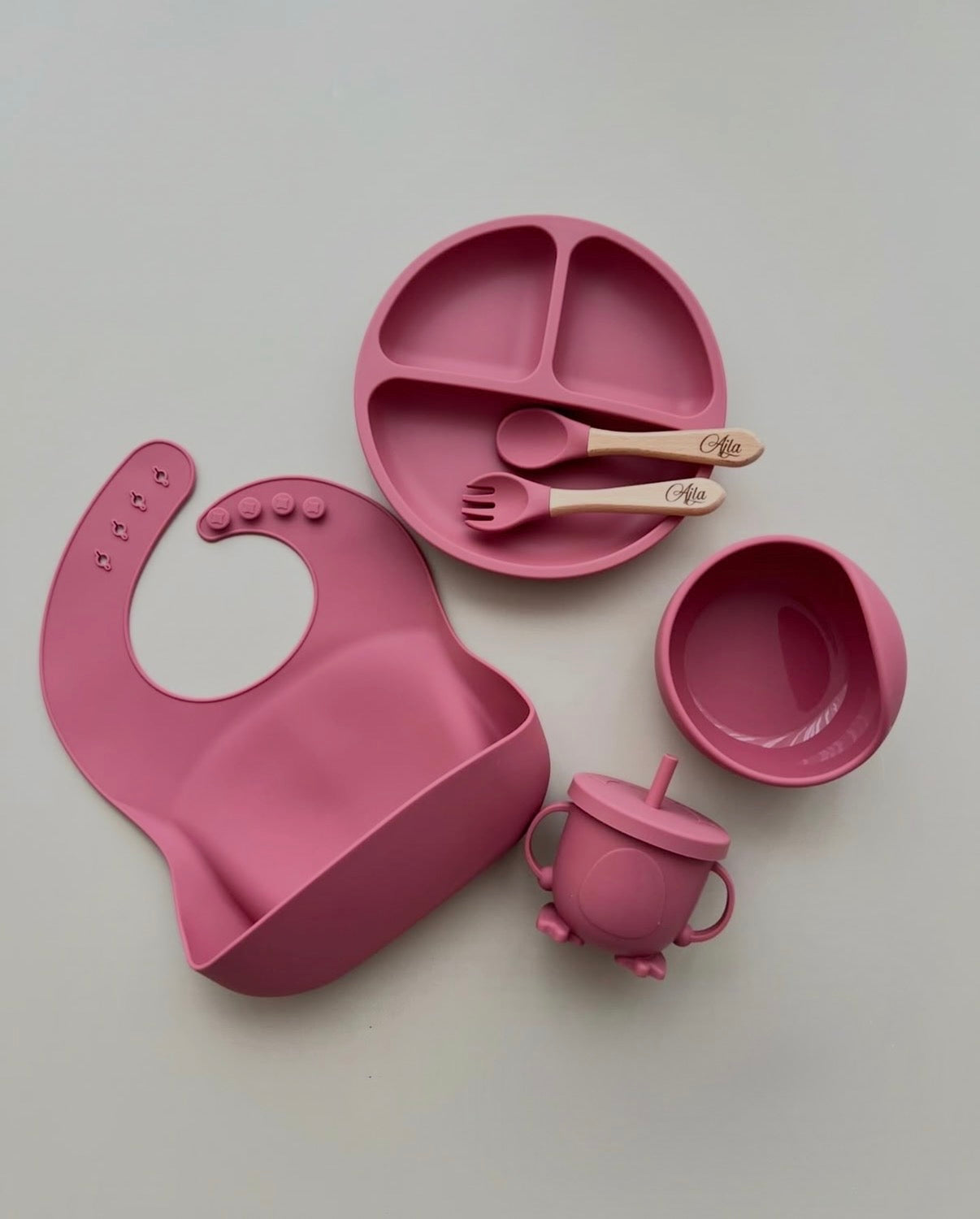 Set Ushqimi prej Silikoni "Happy Meal" – 100% BPA Free