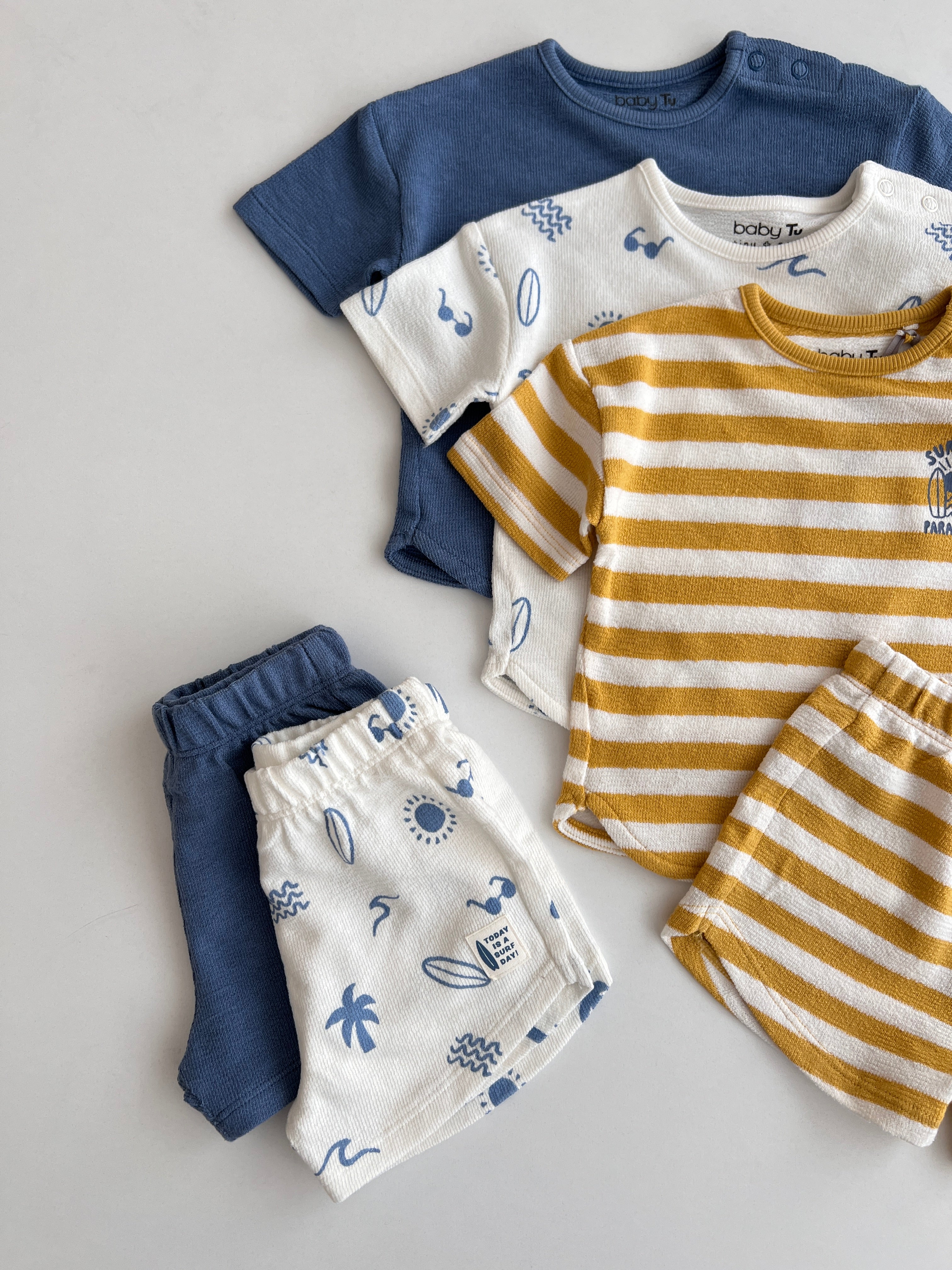 Set 3 Kostume Rib dhe Printime Plazhi "Surfers Paradise"