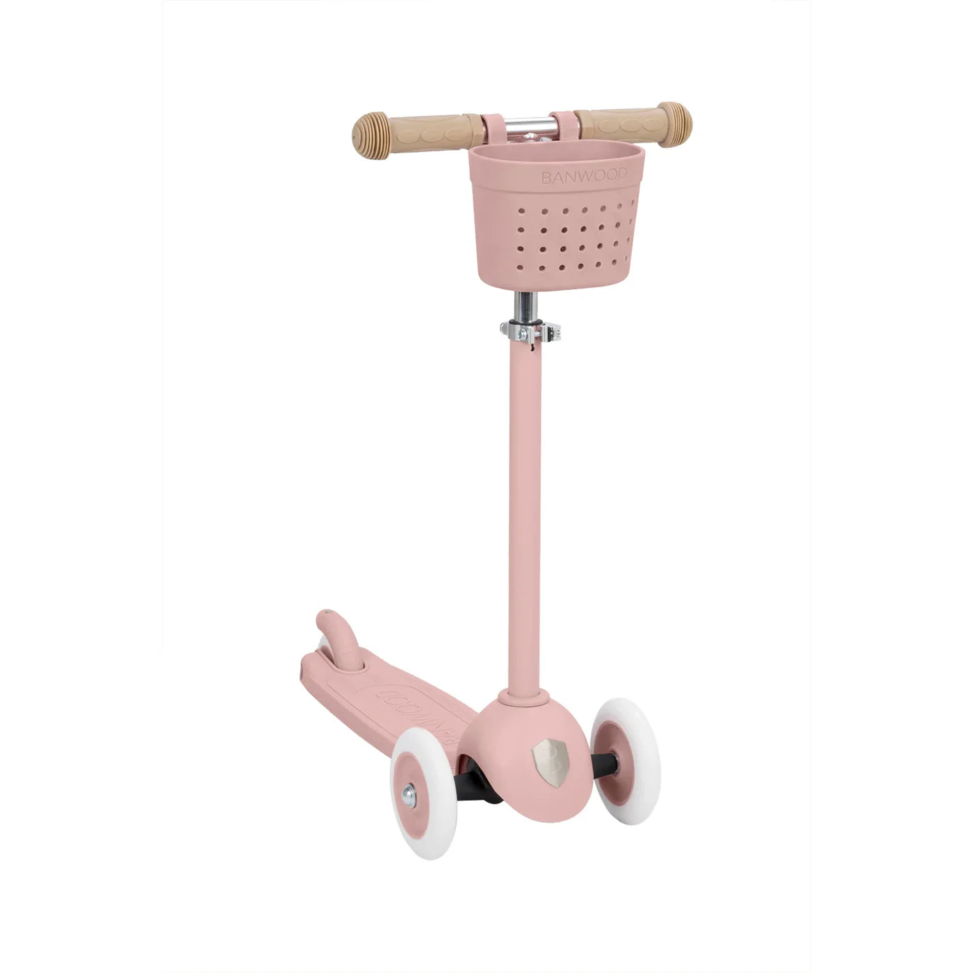 Banwood Eco Skuter Me Kosh Pin&Ride - Dysty Rose