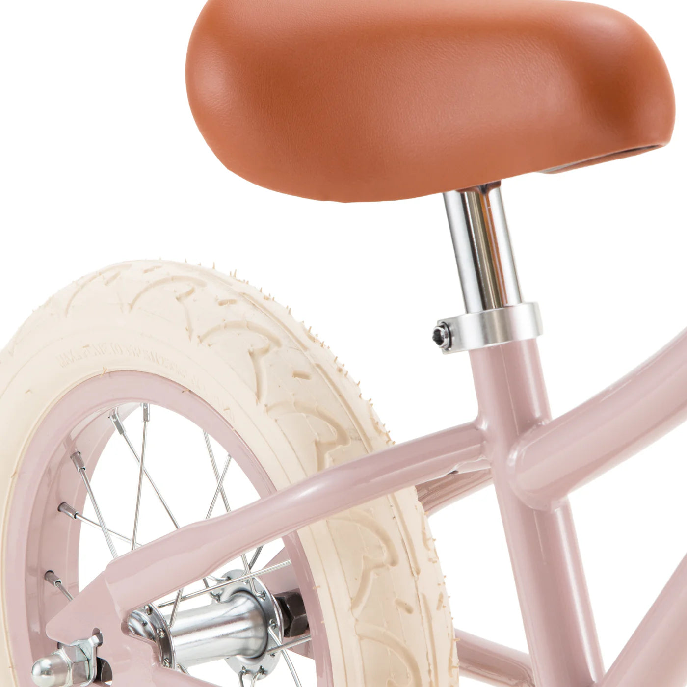 Biçiklete Balance Banwood 12" - Dusty Pink me Shporte