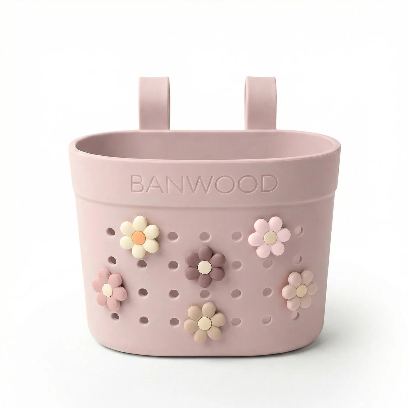 Kosh Plastik per Biçiklete/Skuter Banwood (Pin & Ride) - Faded Pink