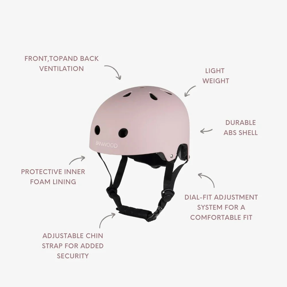Banwood Eco Helmet Dusty Pink – Kaske Femijesh Eco dhe e Sigurt