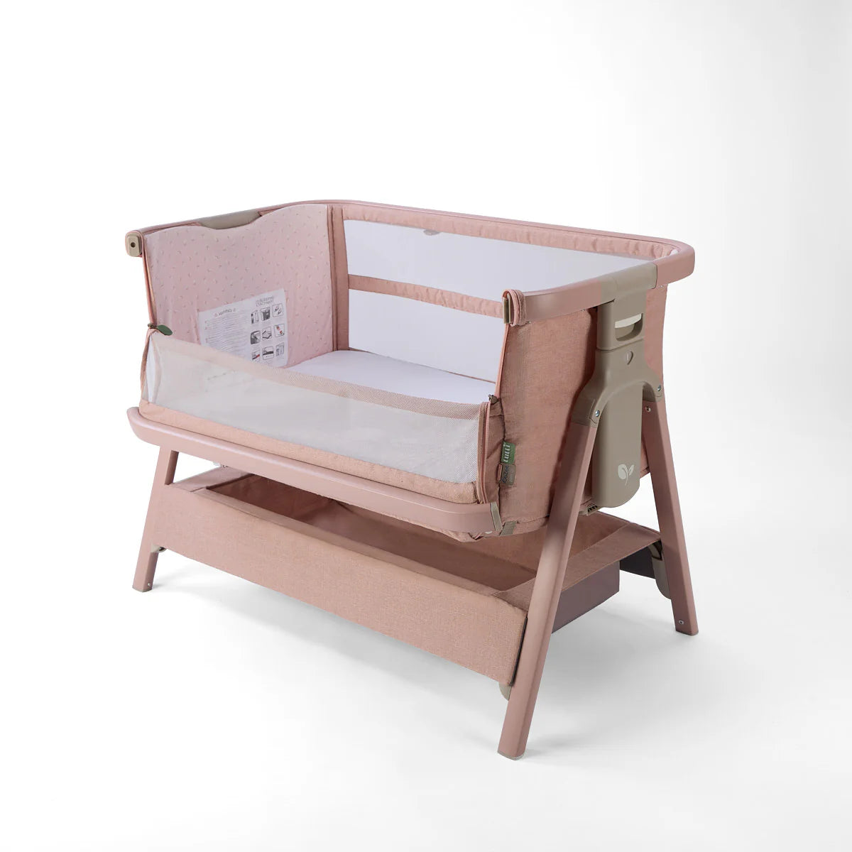 Krevat Femijesh Next to Me CoZee Zen Bedside Crib - Blush