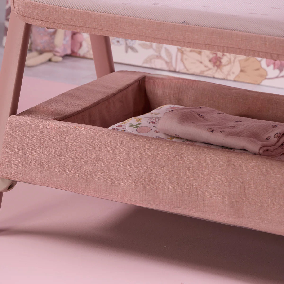 Krevat Femijesh Next to Me CoZee Zen Bedside Crib - Blush