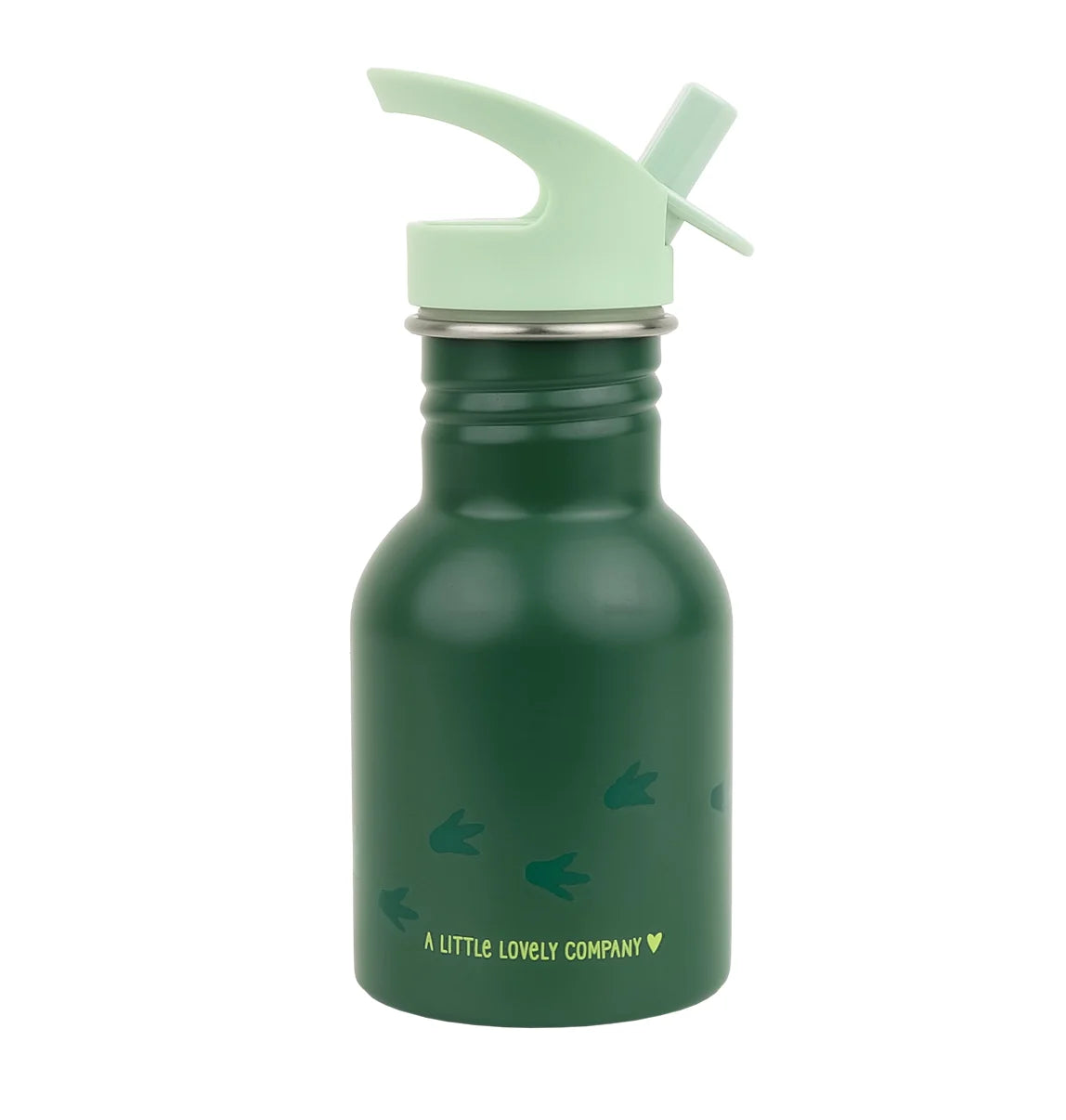Shishe Uji me Pip prej Çeliku Dinosaur (350ml) – Green