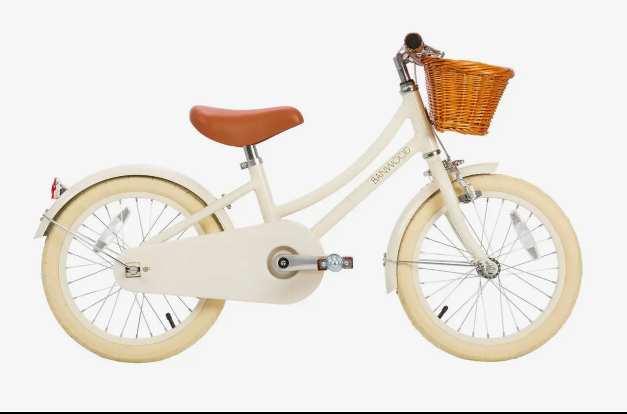 Banwood 16” Classic Bike/Biciklete Premium per Femije 4-7 vjeç Vintage- Cream