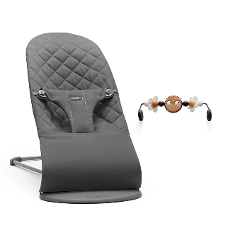 Baby Bjorn Bouncer Bliss, Woven Petal Quilt, Anthracite