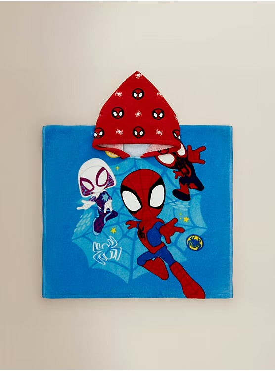 Poncho Plazhi me Kapuç "Spiderman"