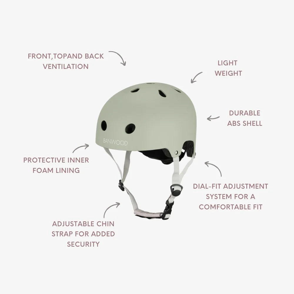 Banwood Eco Helmet Olive – Kaske Femijesh Eco dhe e Sigurt