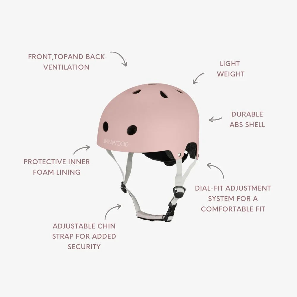 Banwood Eco Helmet Dusty Rose – Kaske Femijesh Eco dhe e Sigurt