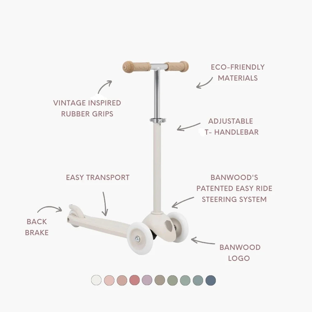Banwood Eco Skuter Me Kosh Pin&Ride - Ivory