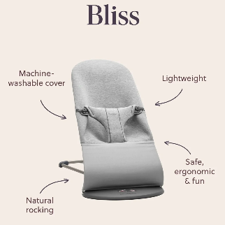 BabyBjorn Bouncer Bliss Woven Melange - Light Beige