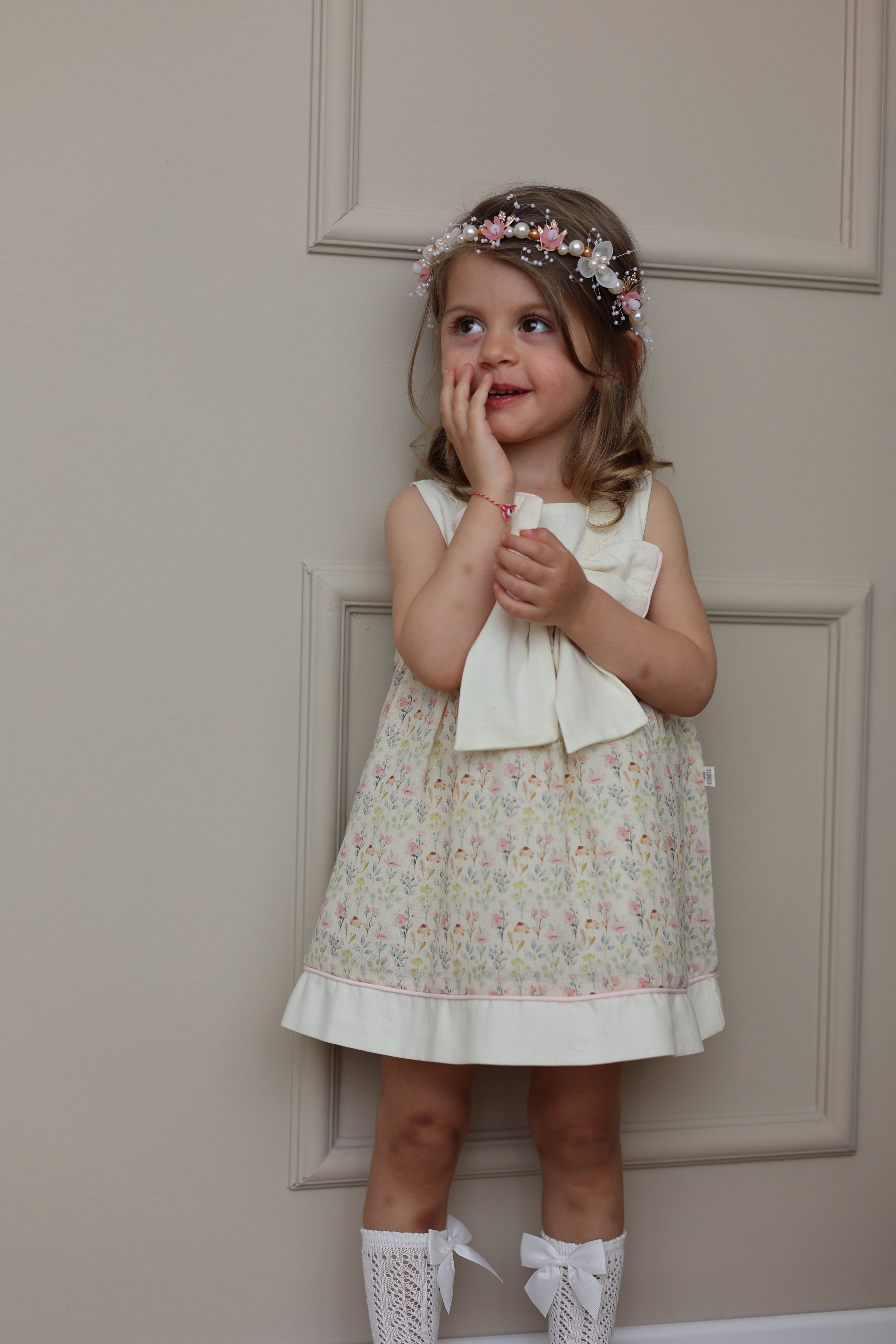Fustan "Vintage Grace" - Print Floral dhe Fjongo
