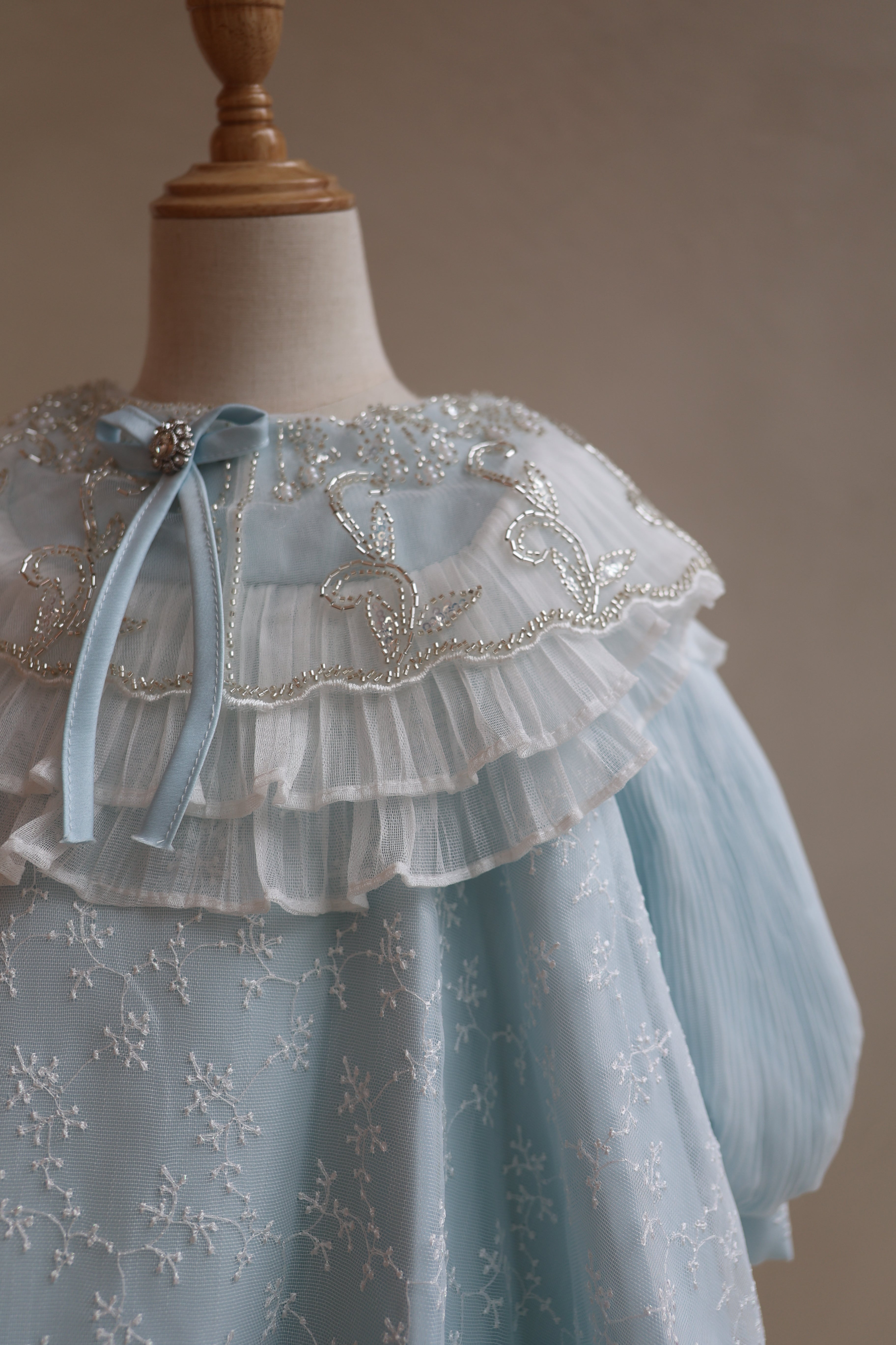 Fustan Ceremonial "Light Blue"