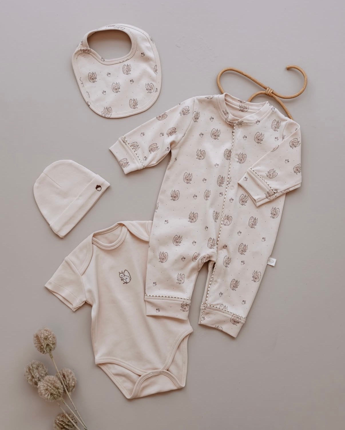 Set Materniteti 4-Pjese – "Beige Squirrel"