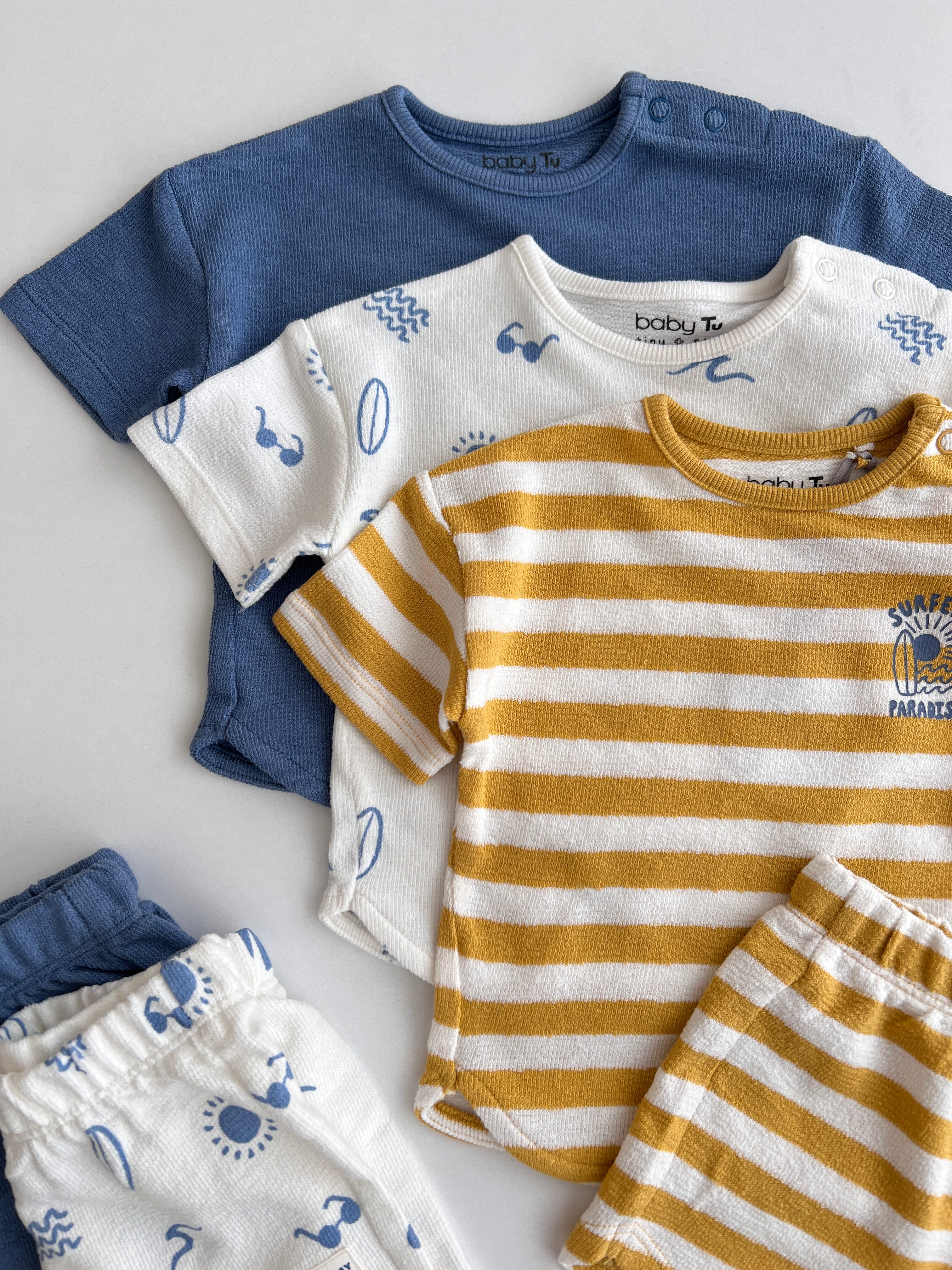 Set 3 Kostume Rib dhe Printime Plazhi "Surfers Paradise"