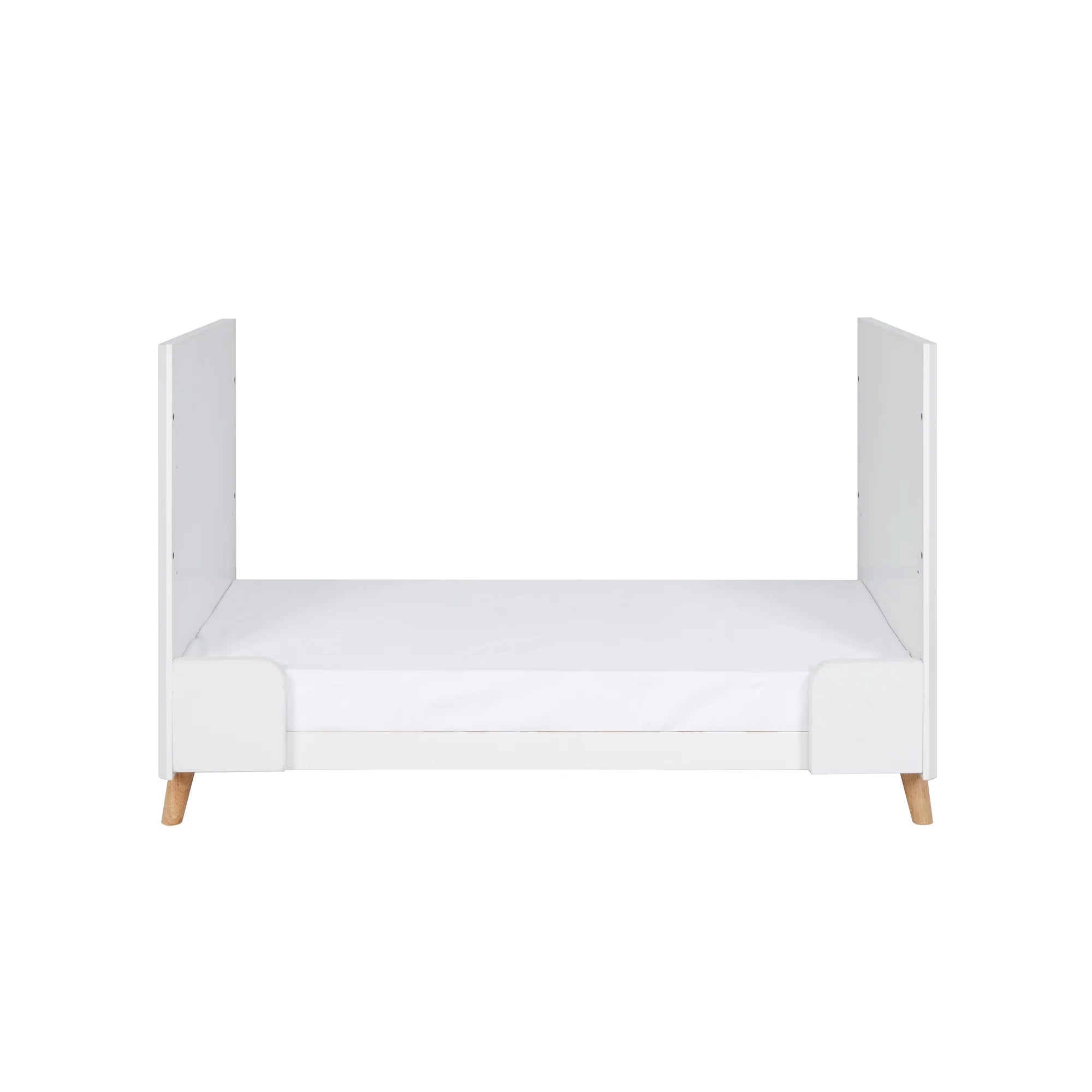 Krevat Femijesh Fika Mini - White & Light Oak  Stil Skandinav