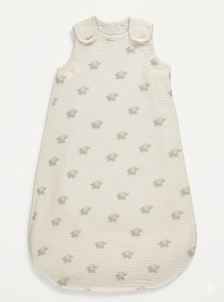 Thes Gjumi Muslin 0-5 Tog – Elefantet e Vegjel