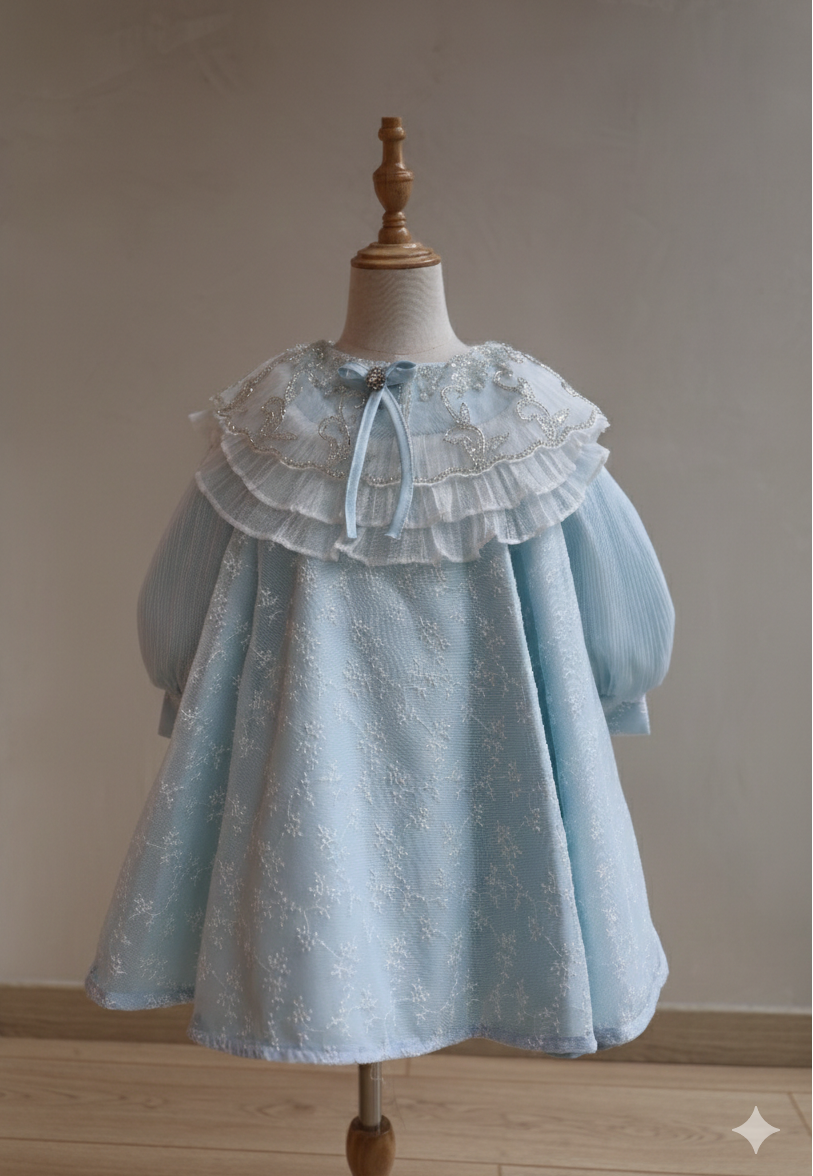 Fustan Ceremonial "Light Blue"