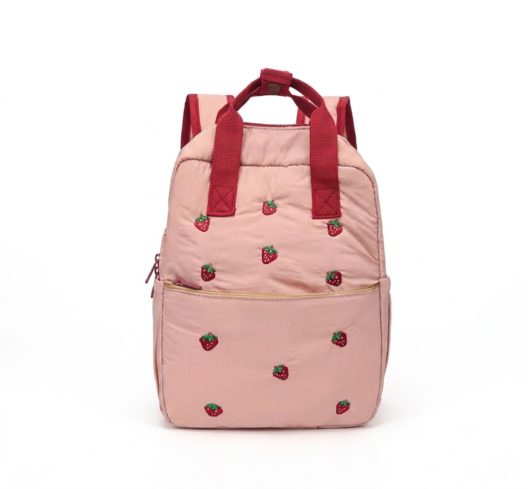 Çante Shpine me Luleshtrydhe – Roze