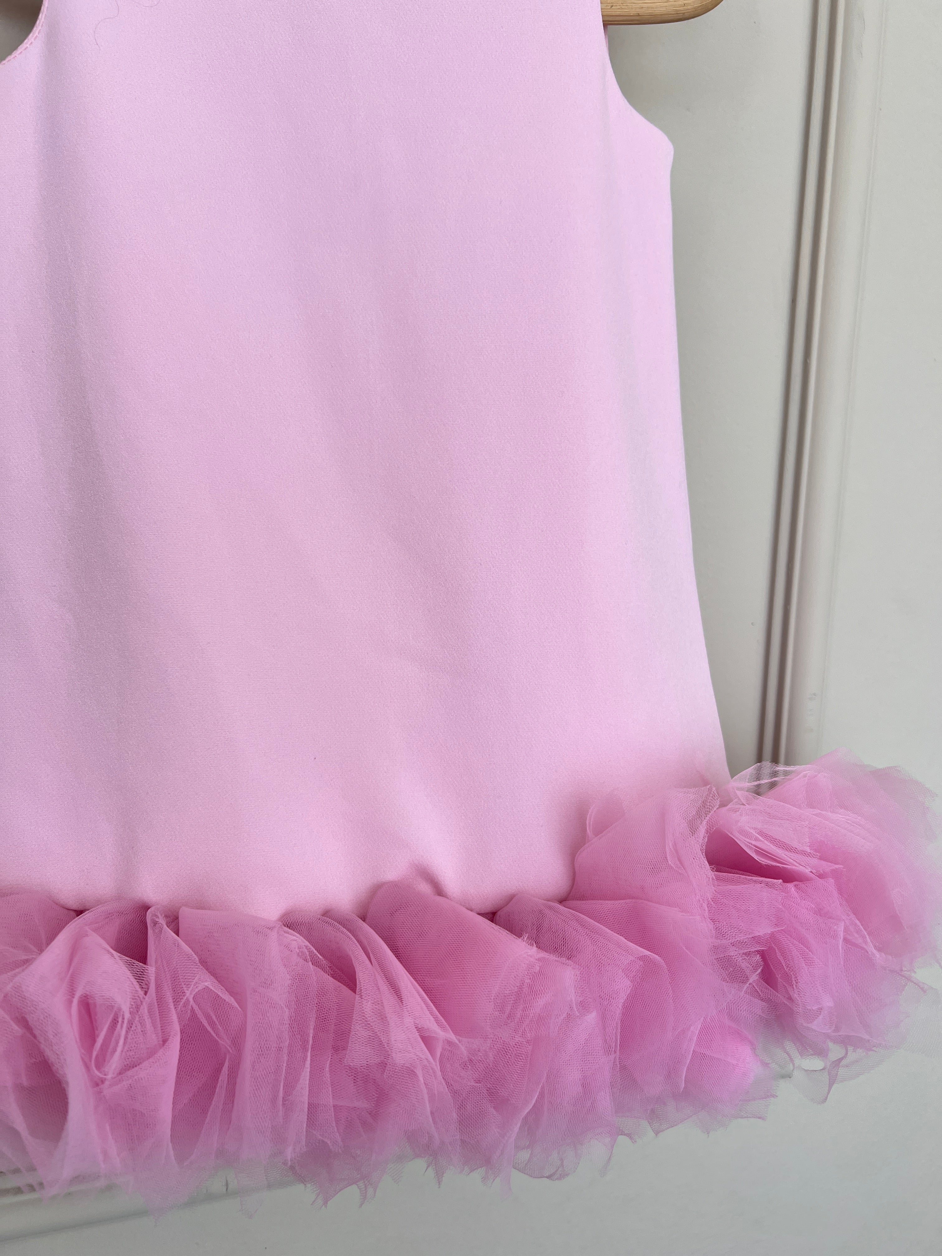Fustan Roze me Ruffles Tyl