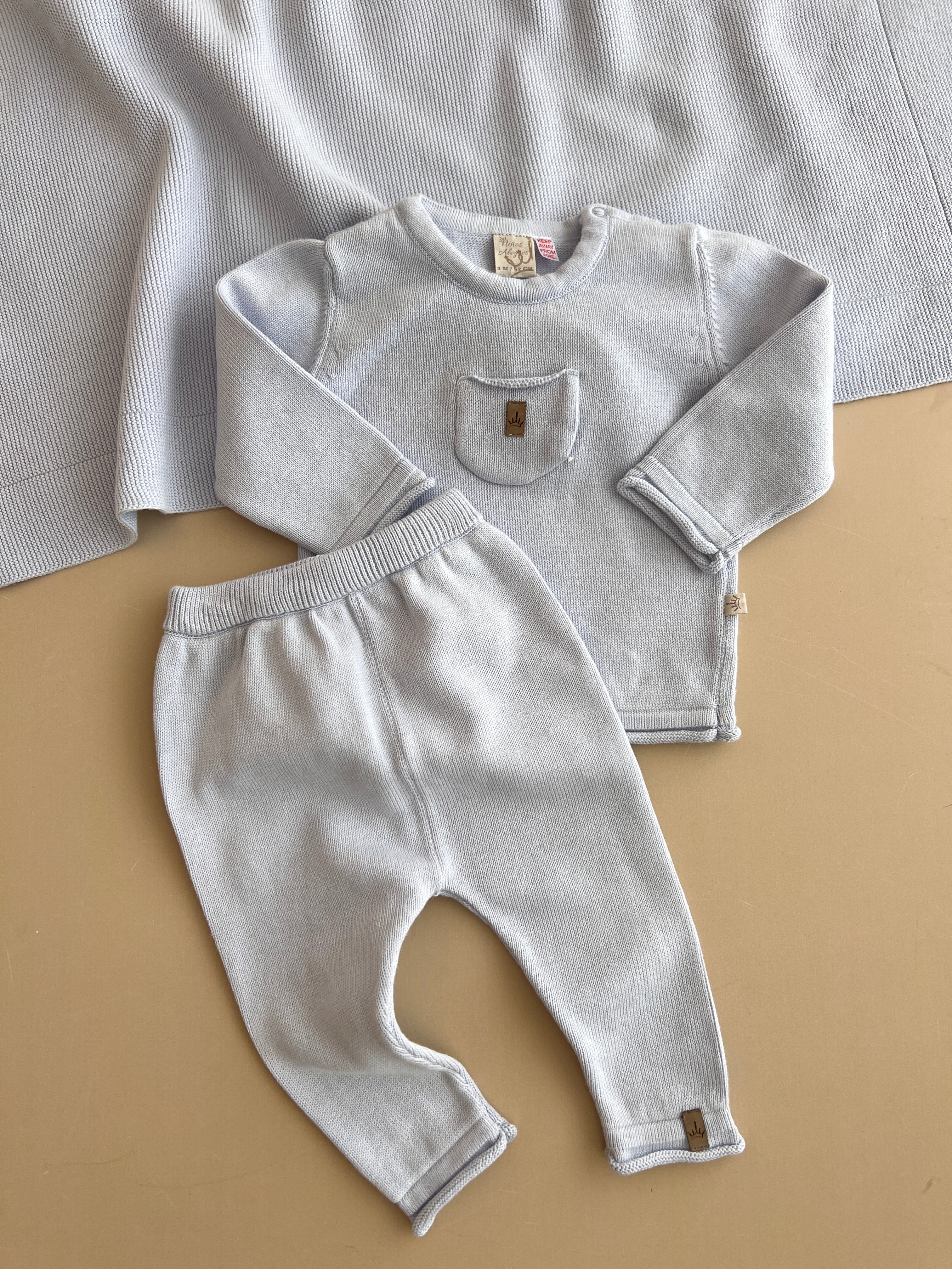 Set Materniteti Bluze Tuta & Batanie - Blu