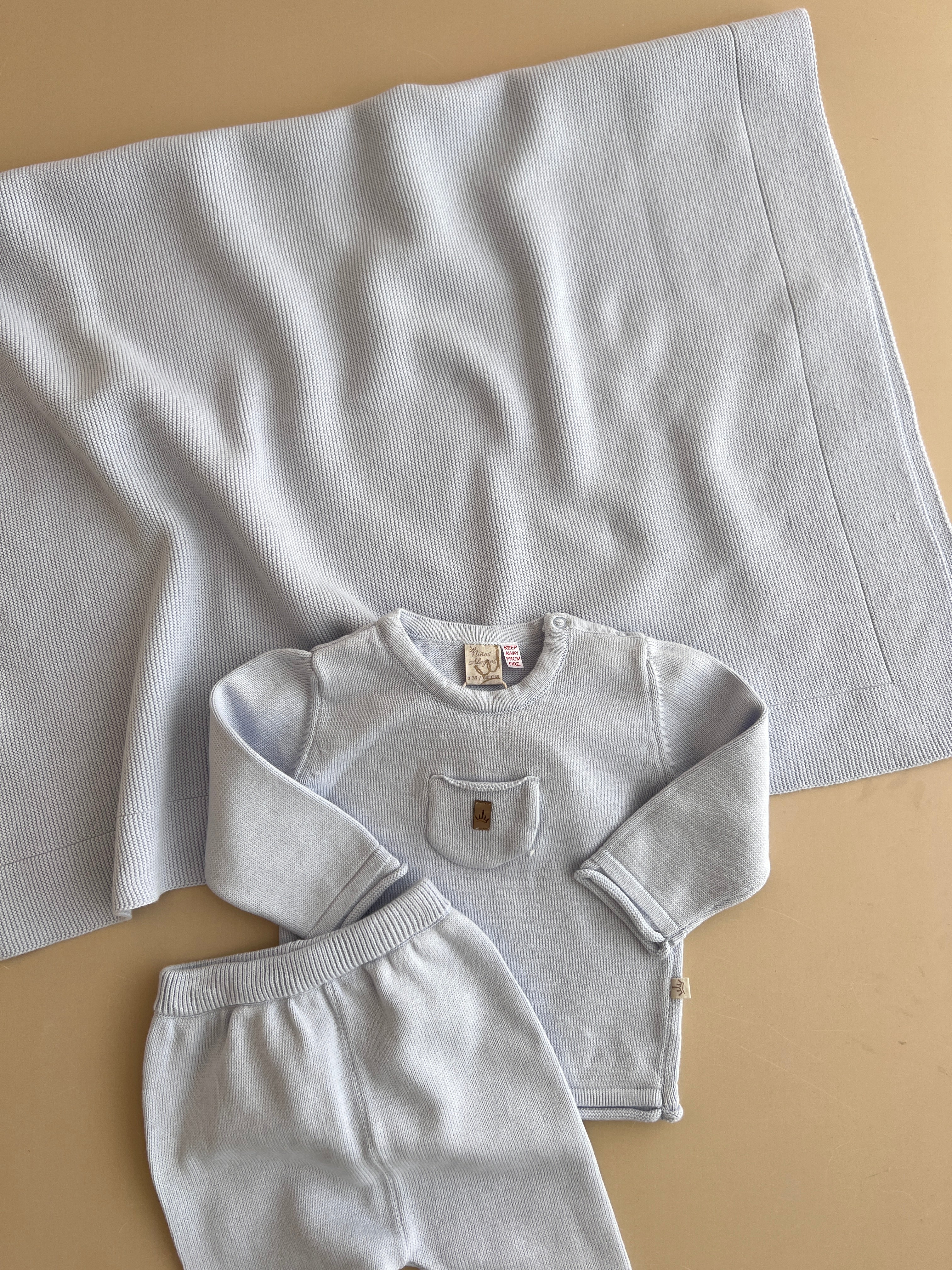 Set Materniteti Bluze Tuta & Batanie - Blu