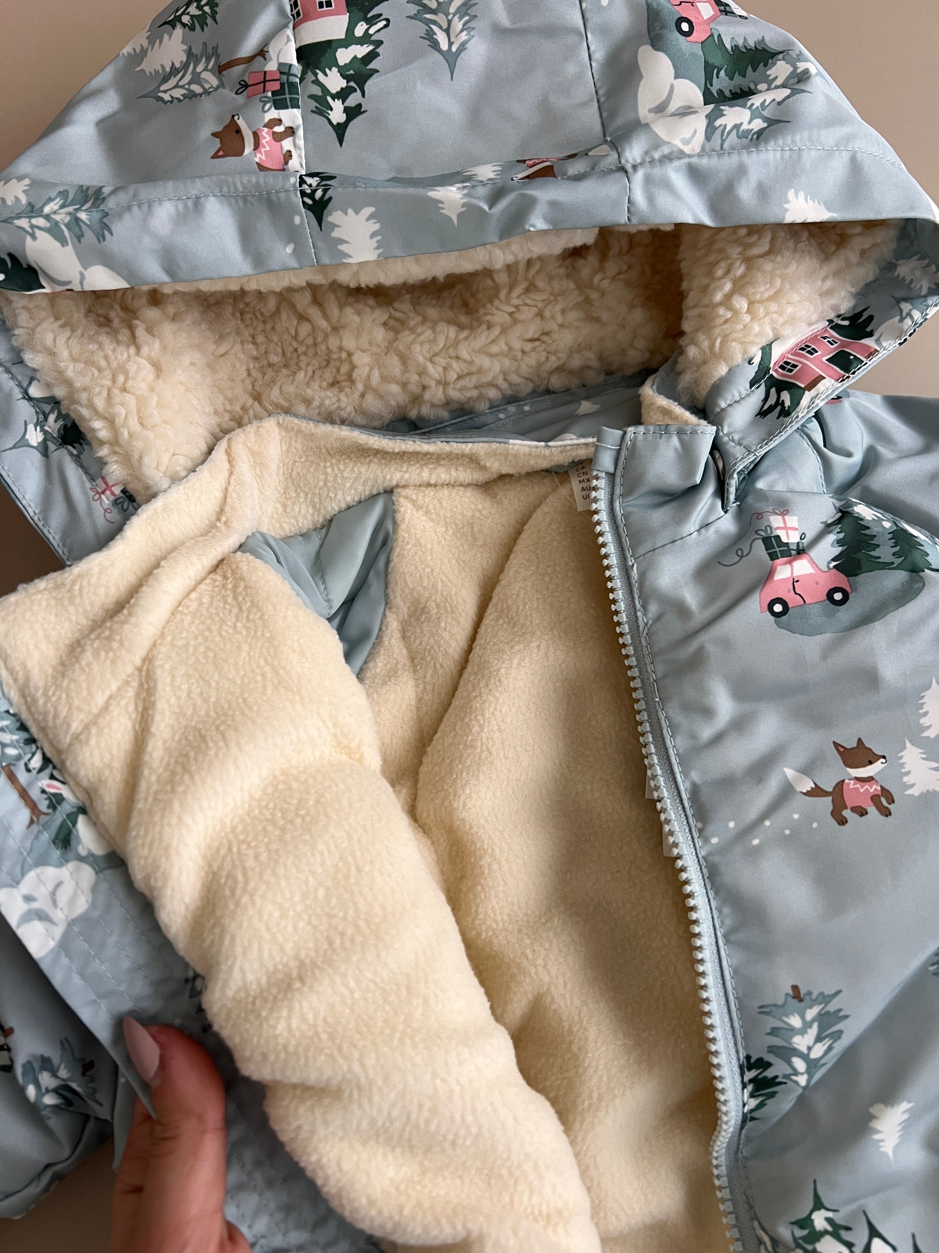 Snowsuit Me Printe Dimerore Ngjyre Mente