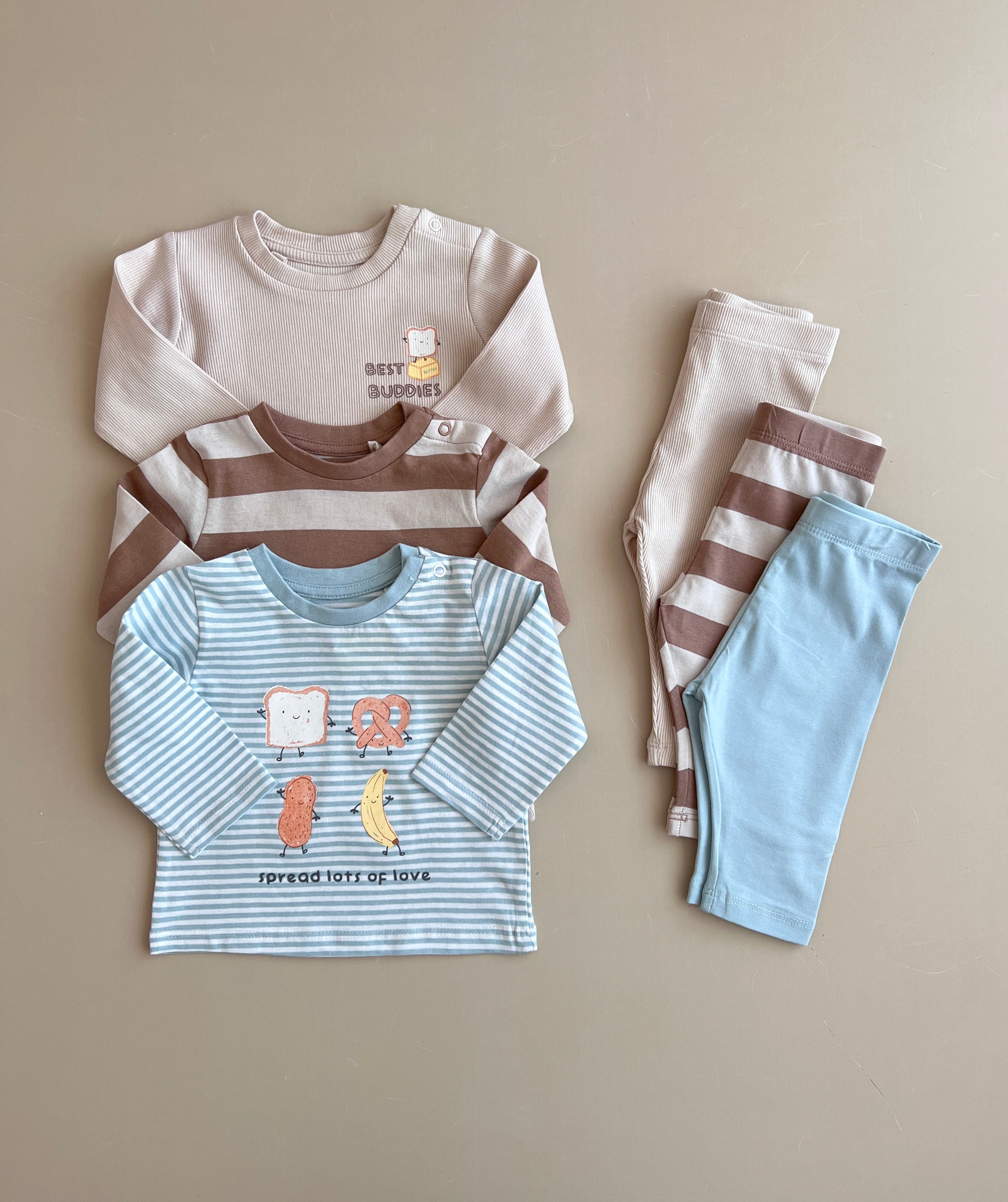 Set me 3 Kostume Best Buddies & Stripes
