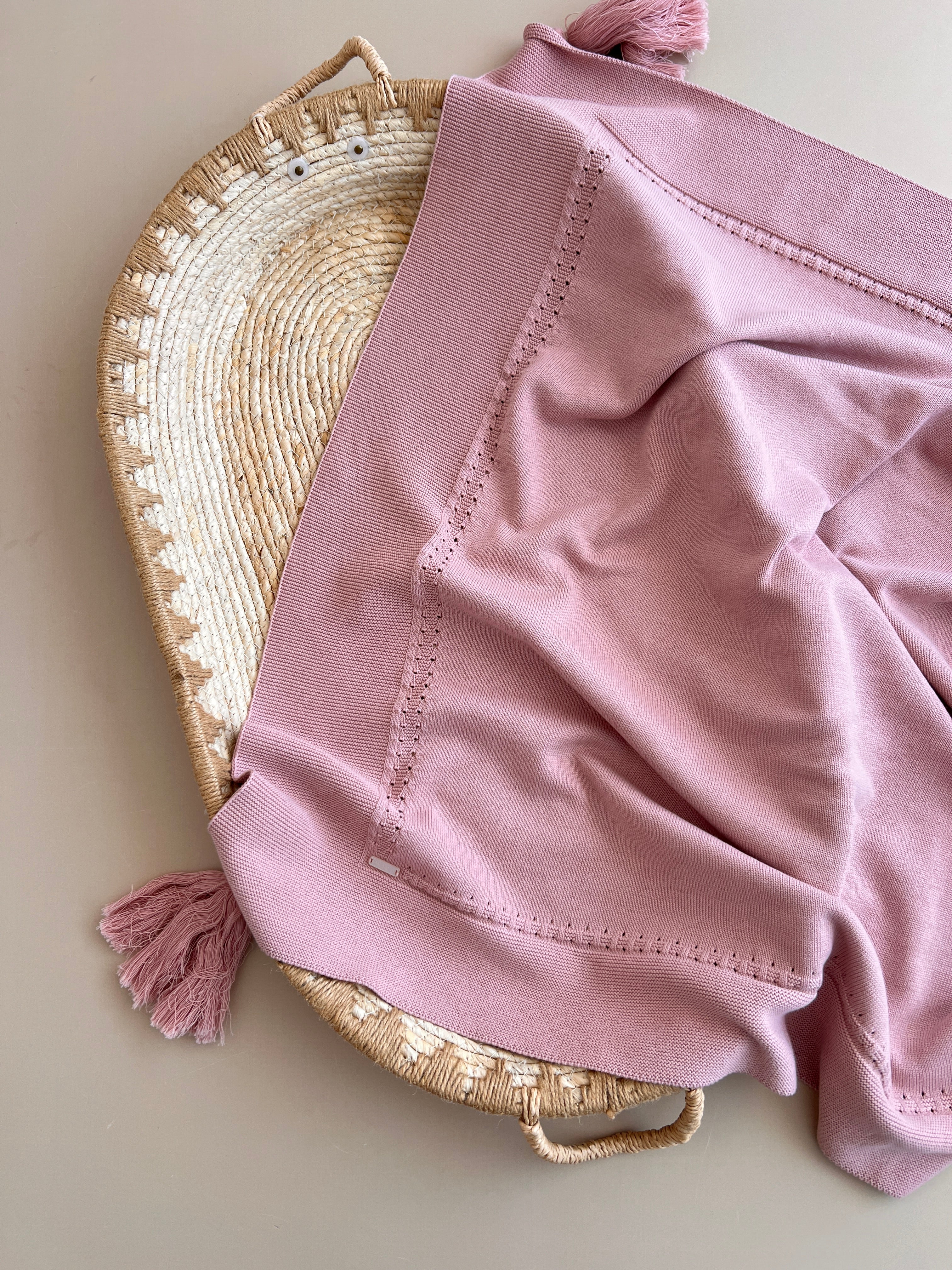 Batanie e Thurur 100% Pambuk 90x90 cm - dusty pink