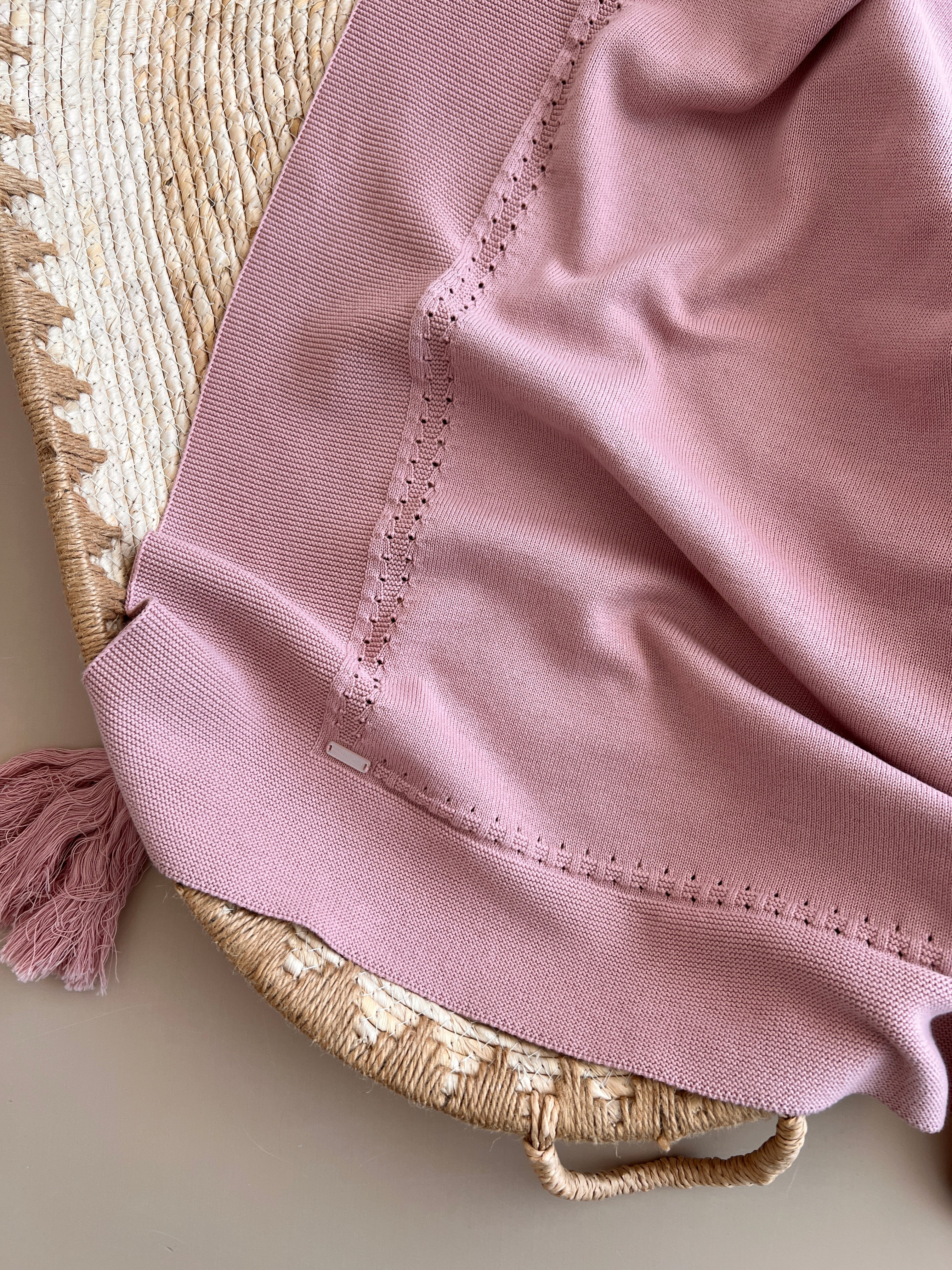 Batanie e Thurur 100% Pambuk 90x90 cm - dusty pink