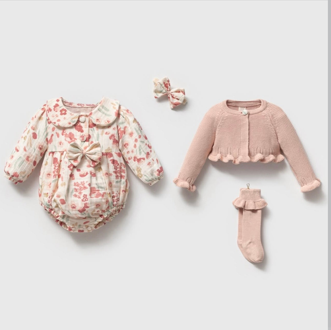 Set Me 4 Pjese - Powder Floral
