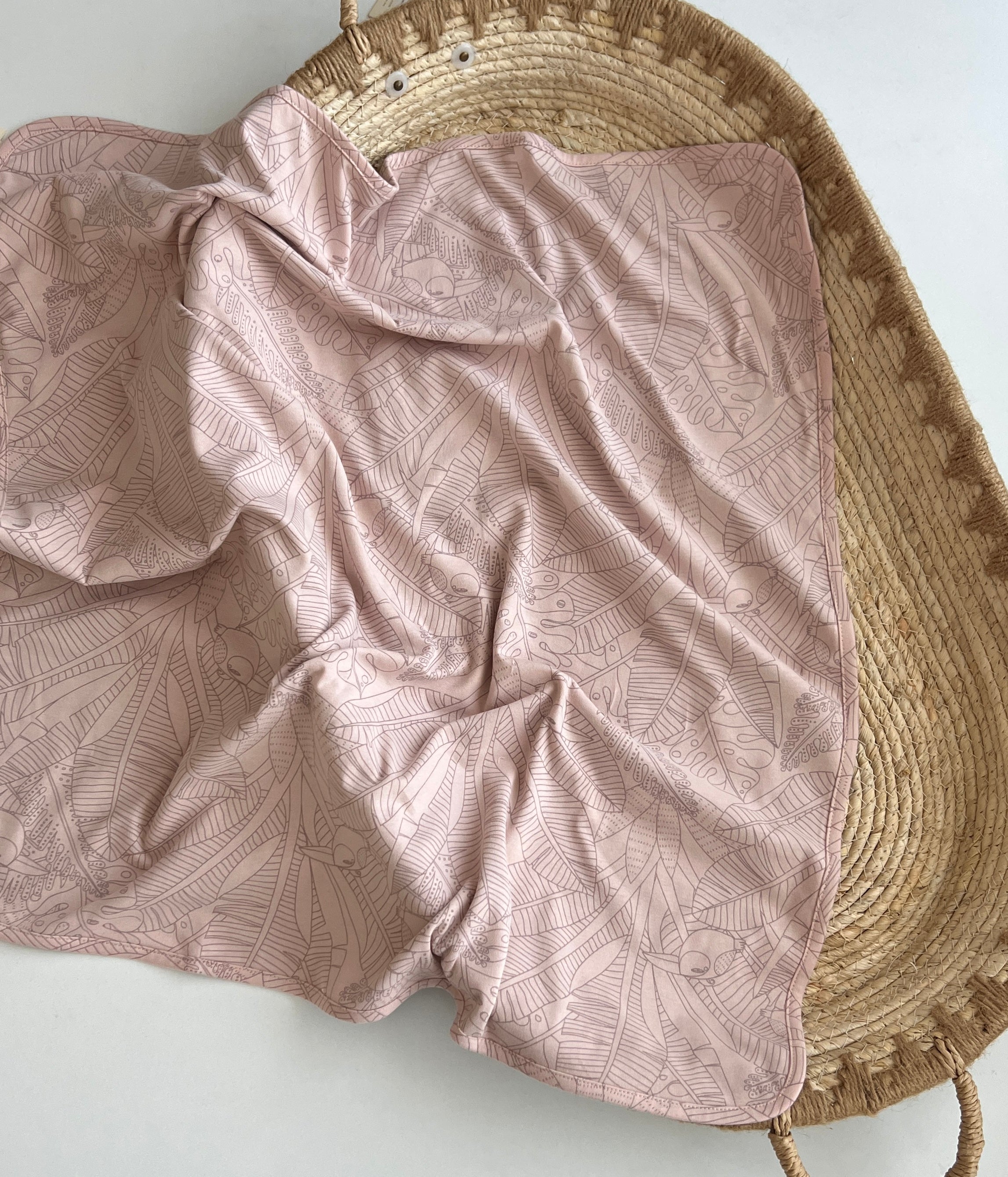 Batanie "Tropical Cutie Pink" (80x80 cm) – 100% Pamuk Organik