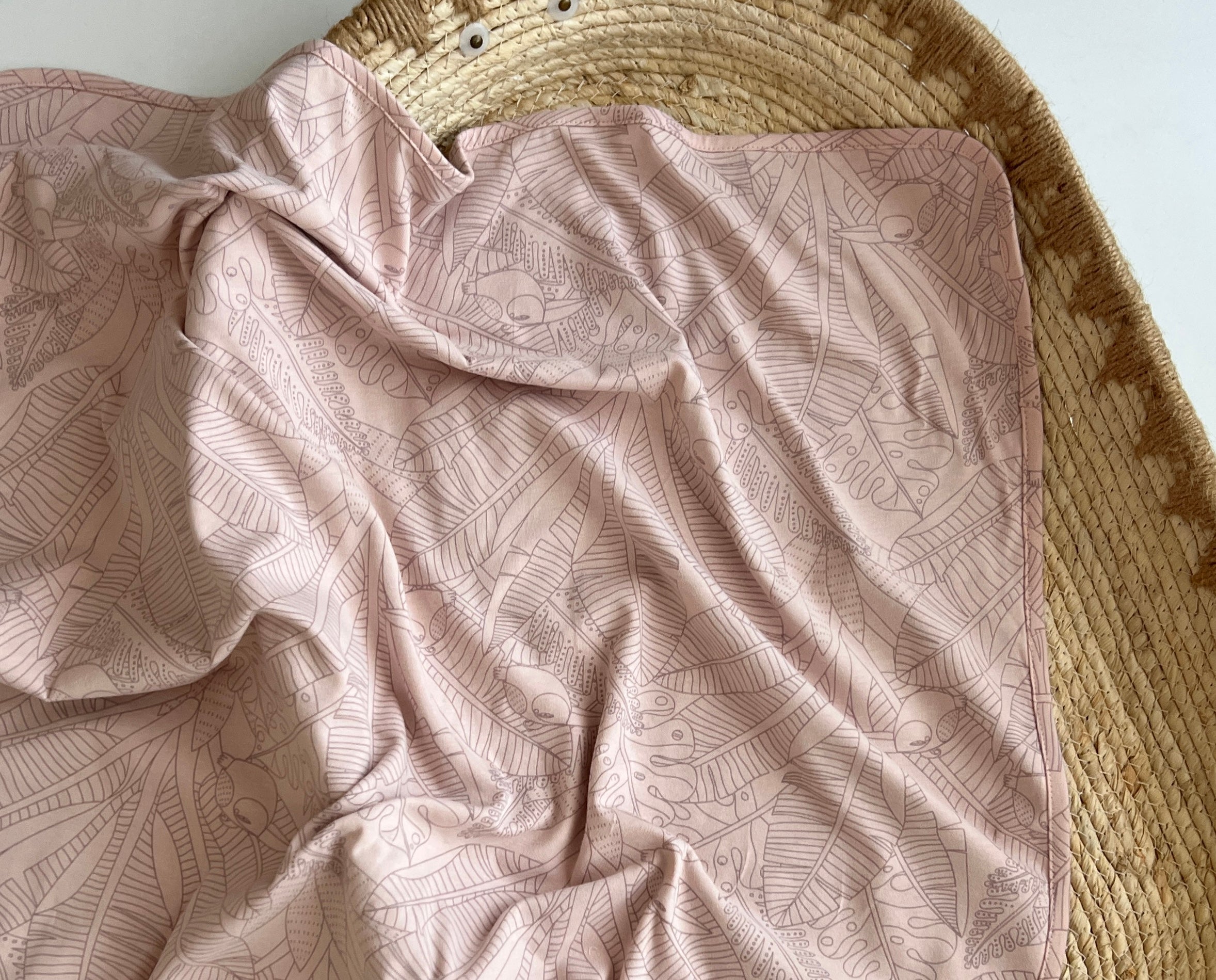 Batanie "Tropical Cutie Pink" (80x80 cm) – 100% Pamuk Organik