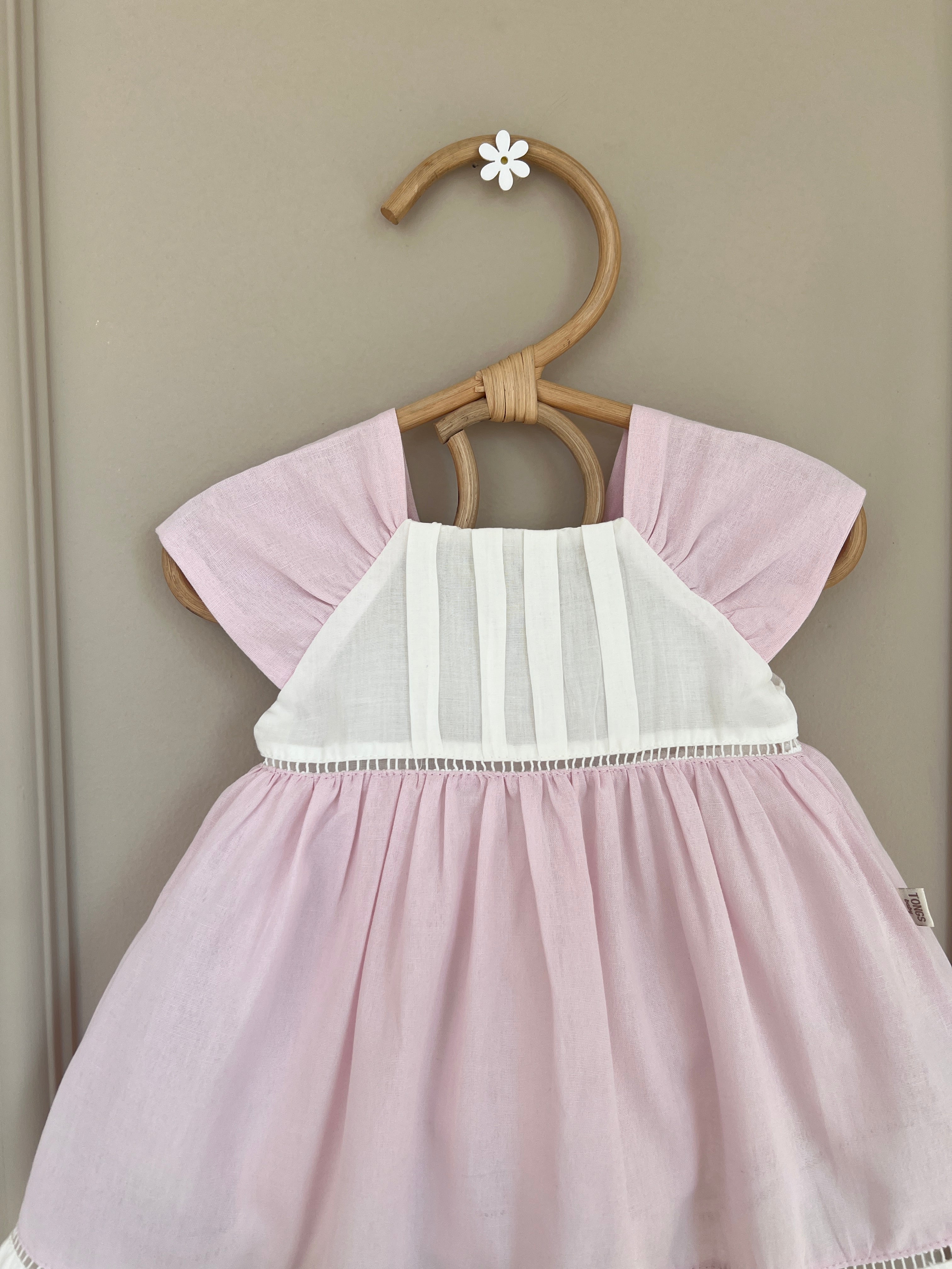 Fustan Vintage – Roze Puder