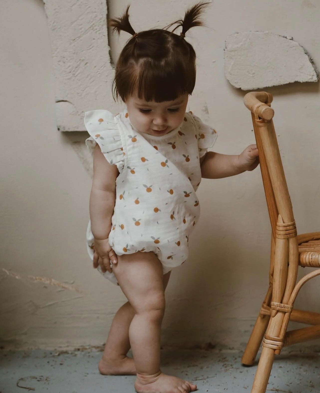 Romper "Citrus Charm" prej Musline – 100% Pambuk