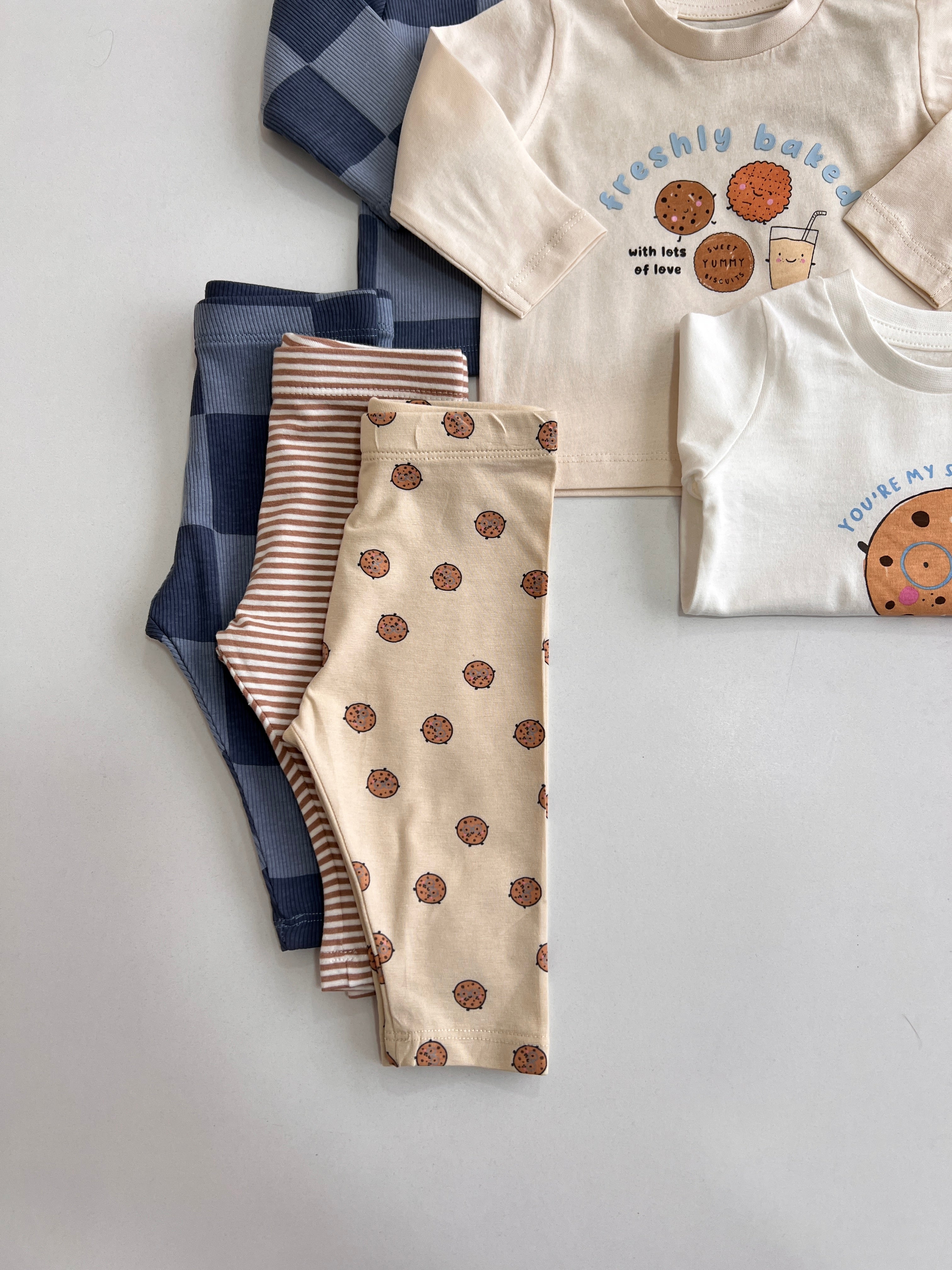 Set me 3 Kostume - Cookie & Check Design
