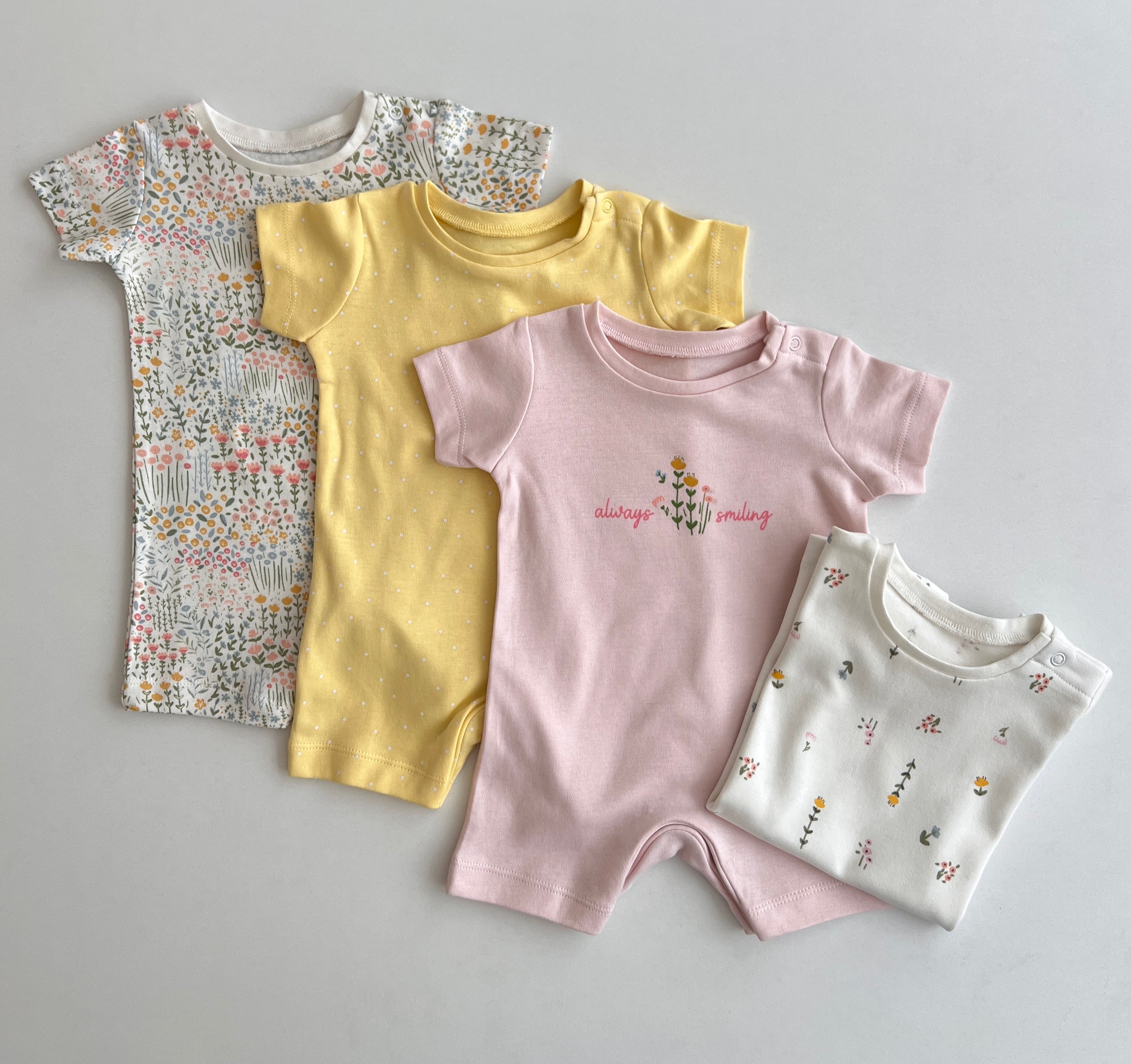 Set me 4 Rompera "Floral Garden" – Nuanca Pastel