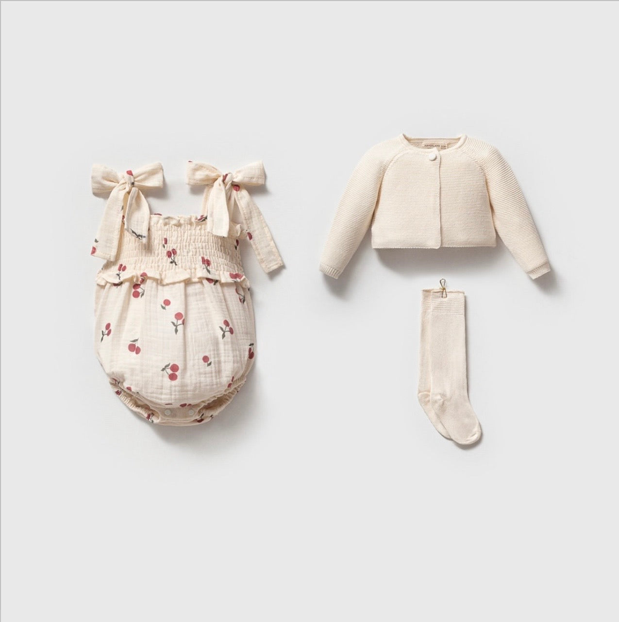 Romper me Bluze & Corape - Cherry