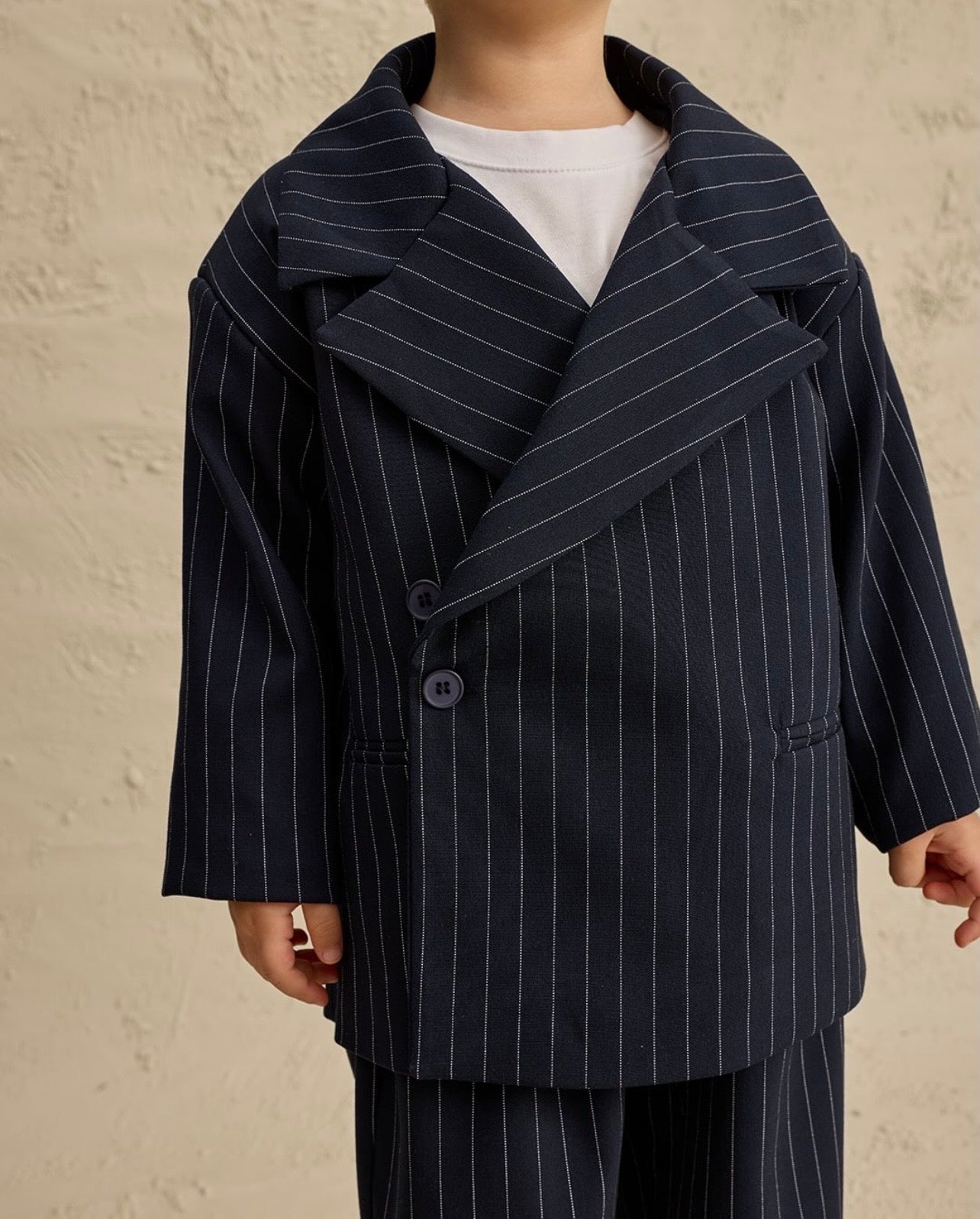 Kostum Blu Navy me vija - Xhakete & Pantallona