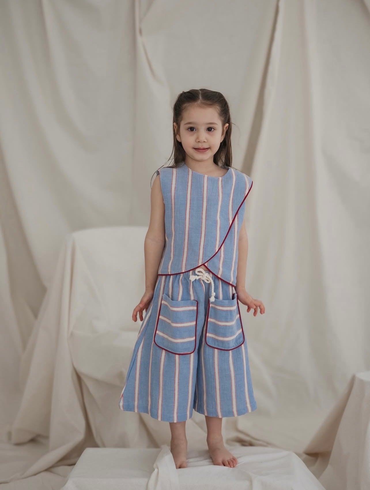 Kostum "Azzurro Breeze" - Bluze & Pantallona Culotte