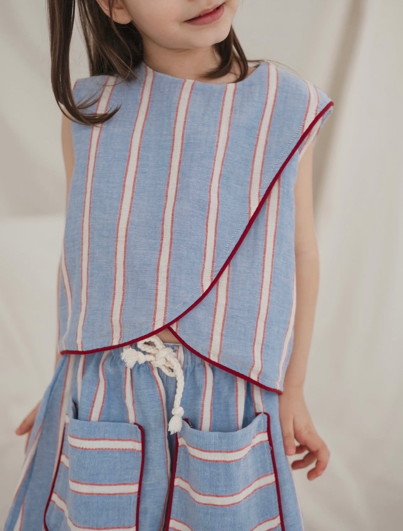 Kostum "Azzurro Breeze" - Bluze & Pantallona Culotte