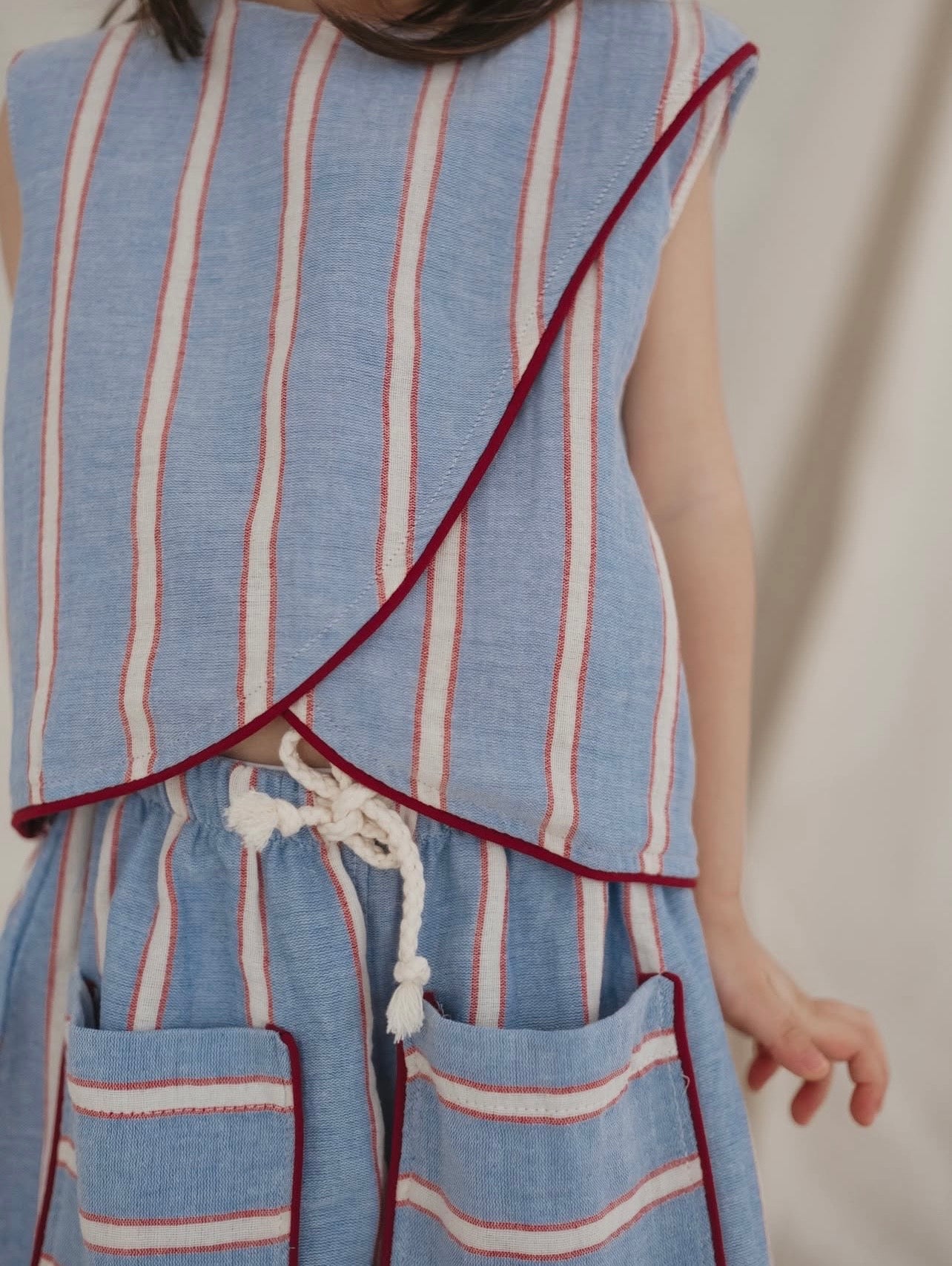 Kostum "Azzurro Breeze" - Bluze & Pantallona Culotte