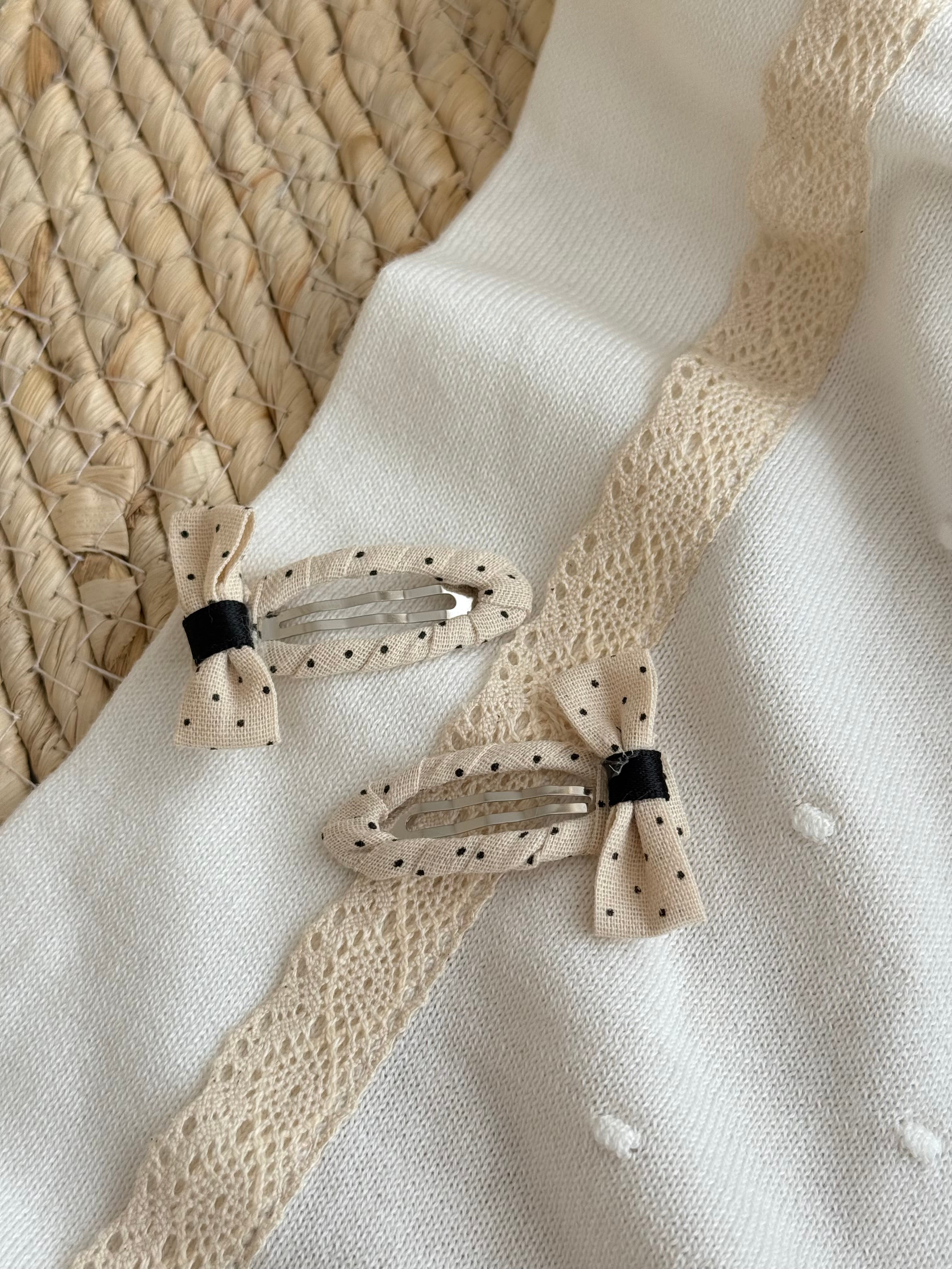 Set me 2 Kapese Flokesh "Polka Dot Elegance"